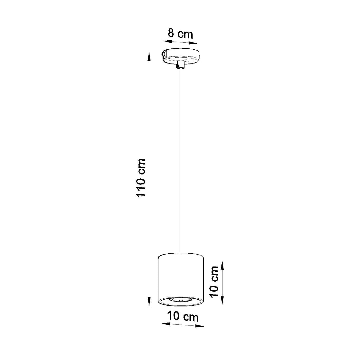 Pendant lamp aluminum Orbis modern Design GU10