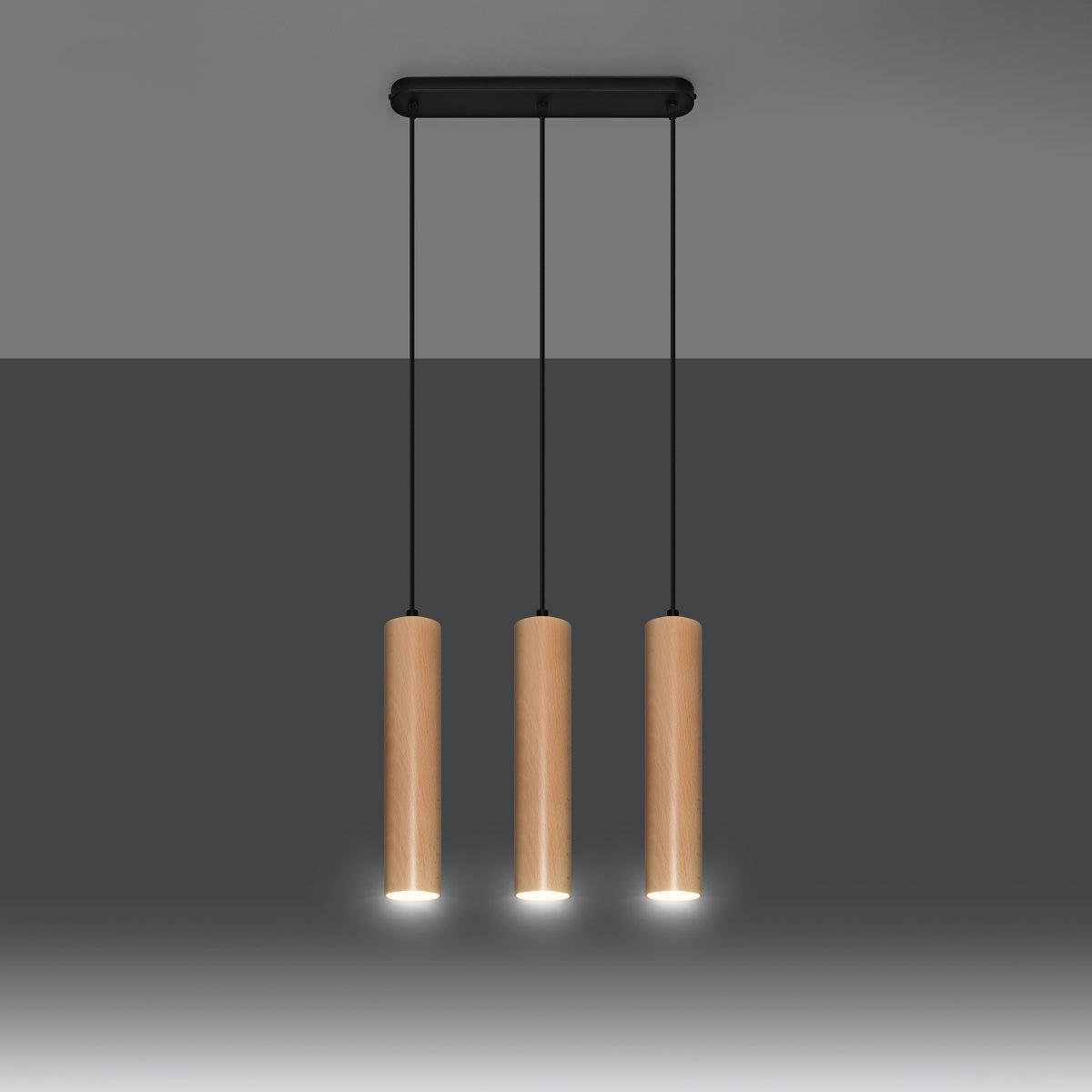 Lino Wooden Scandinavian Pendant Light GU10
