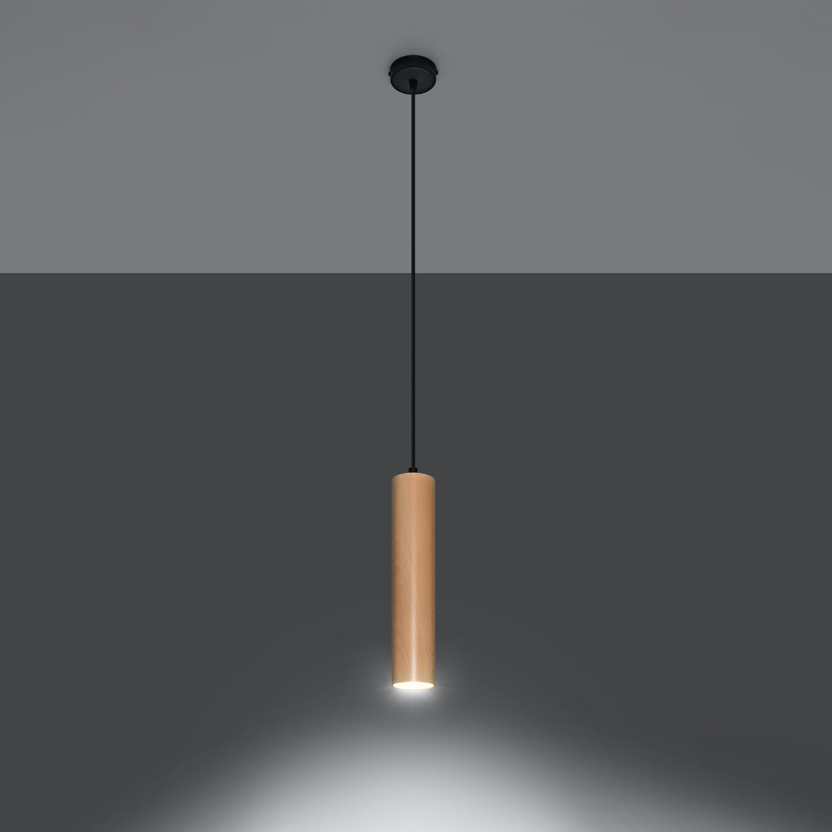 Pendant lamp wood Lino Scandinavian Design GU10