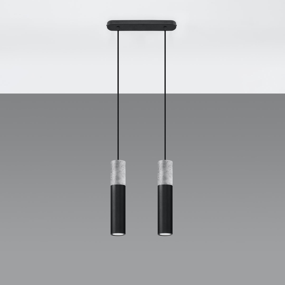 Pendant lamp Steel, concrete Borgio modern Design GU10