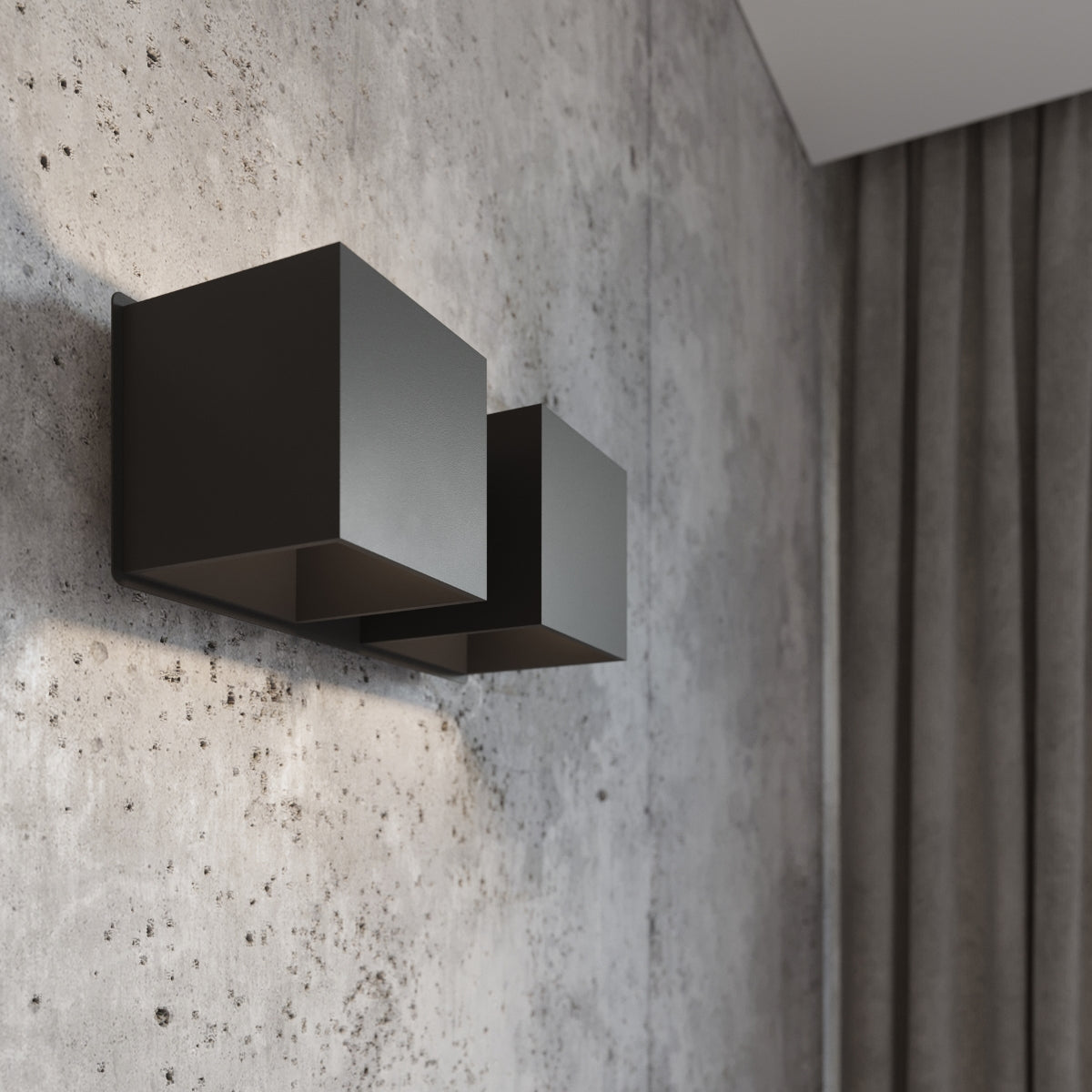 Wall lamp aluminum Quad modern Design G9
