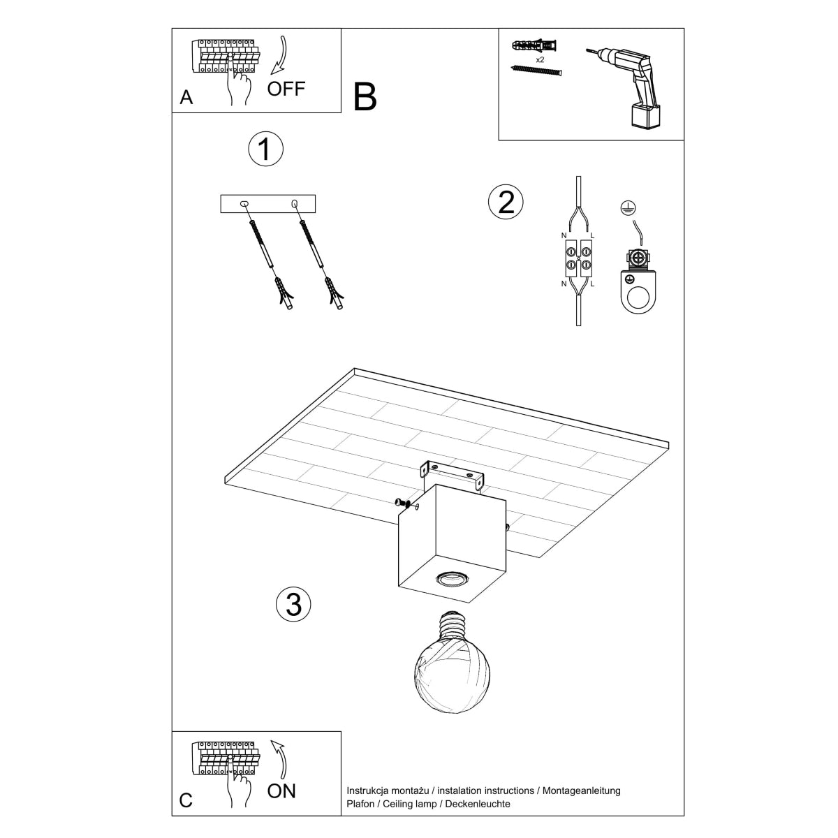 Ceiling lamp wood Ariz Scandinavian Design E27