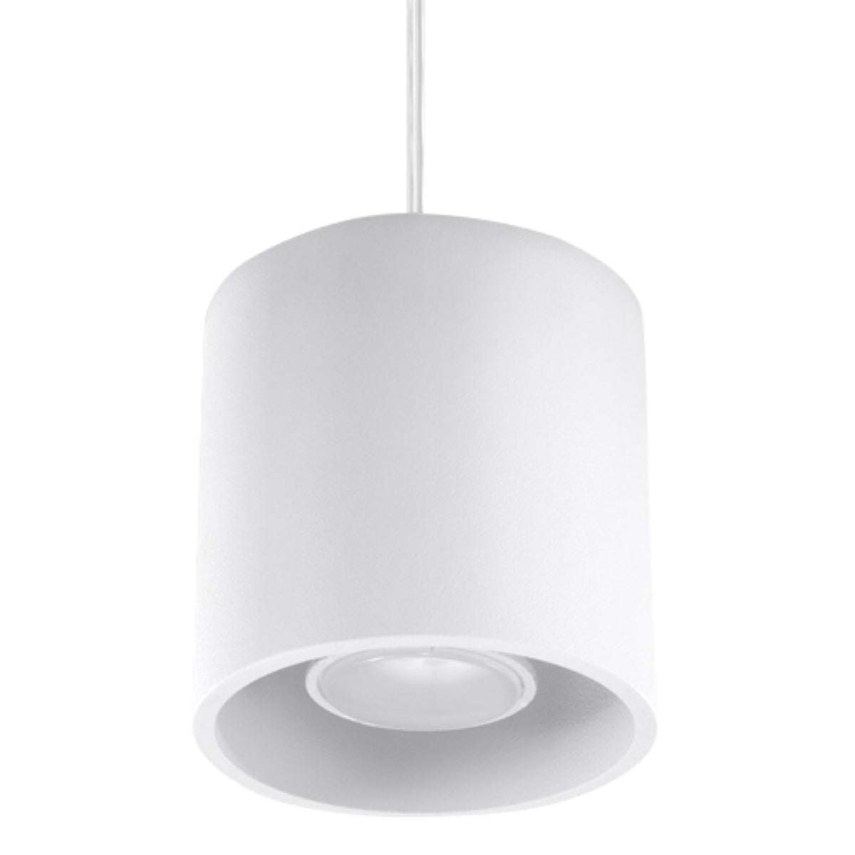 Orbis Modern Aluminum Pendant Lamp, White, GU10