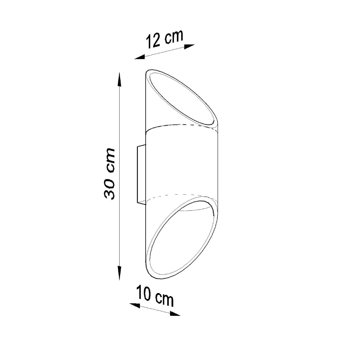 Wall lamp aluminum Penne modern Design G9