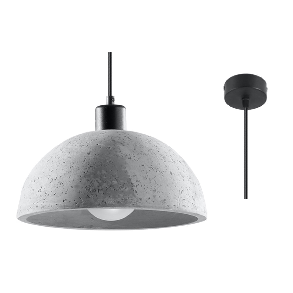Pablito Industrial Concrete Pendant Lamp E27