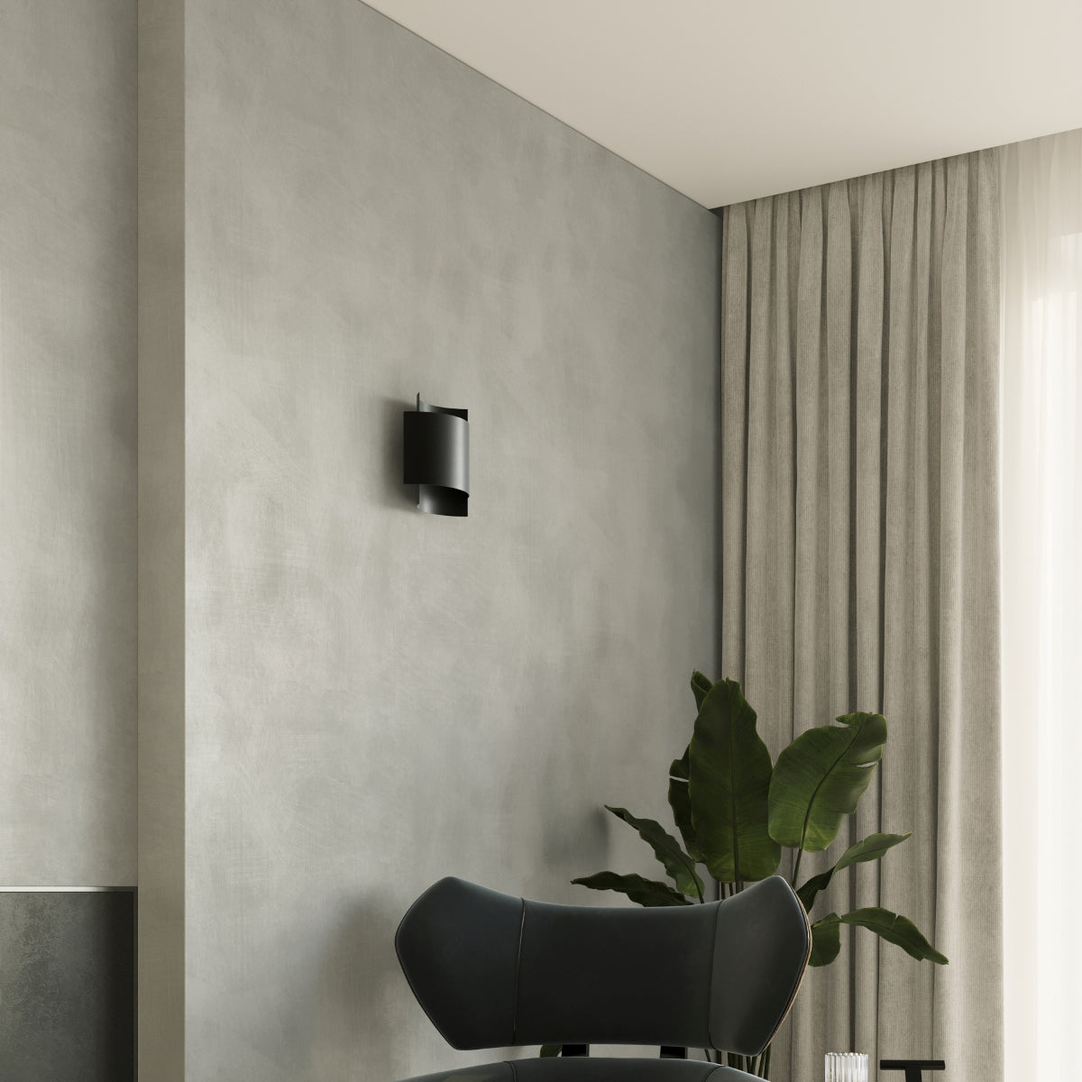 Wall lamp steel Impact industrial Design G9