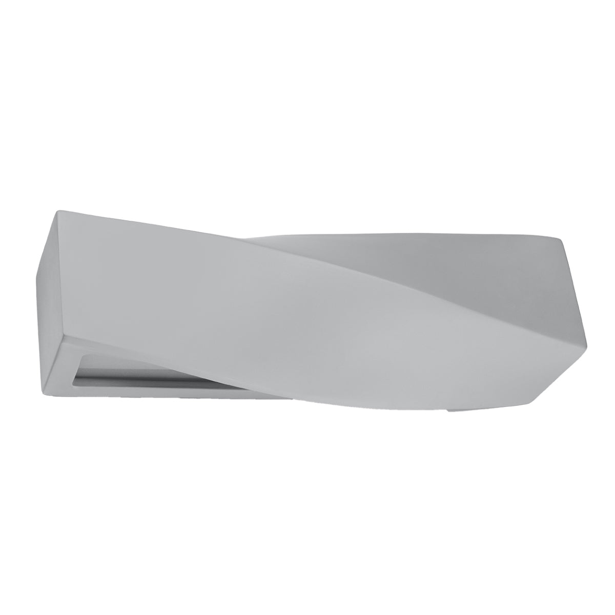 Sigma Modern Wall Lamp, Ceramic and Glass, E27, Grey
