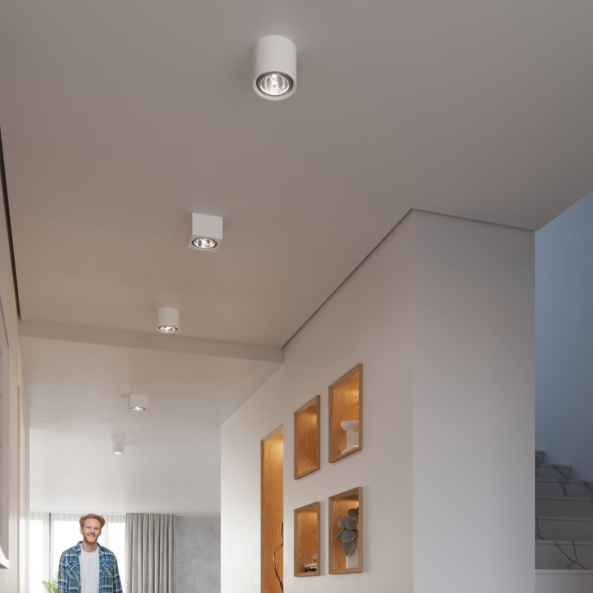 Ceiling lamp ceramics Kalu modern Design GU10/ES111