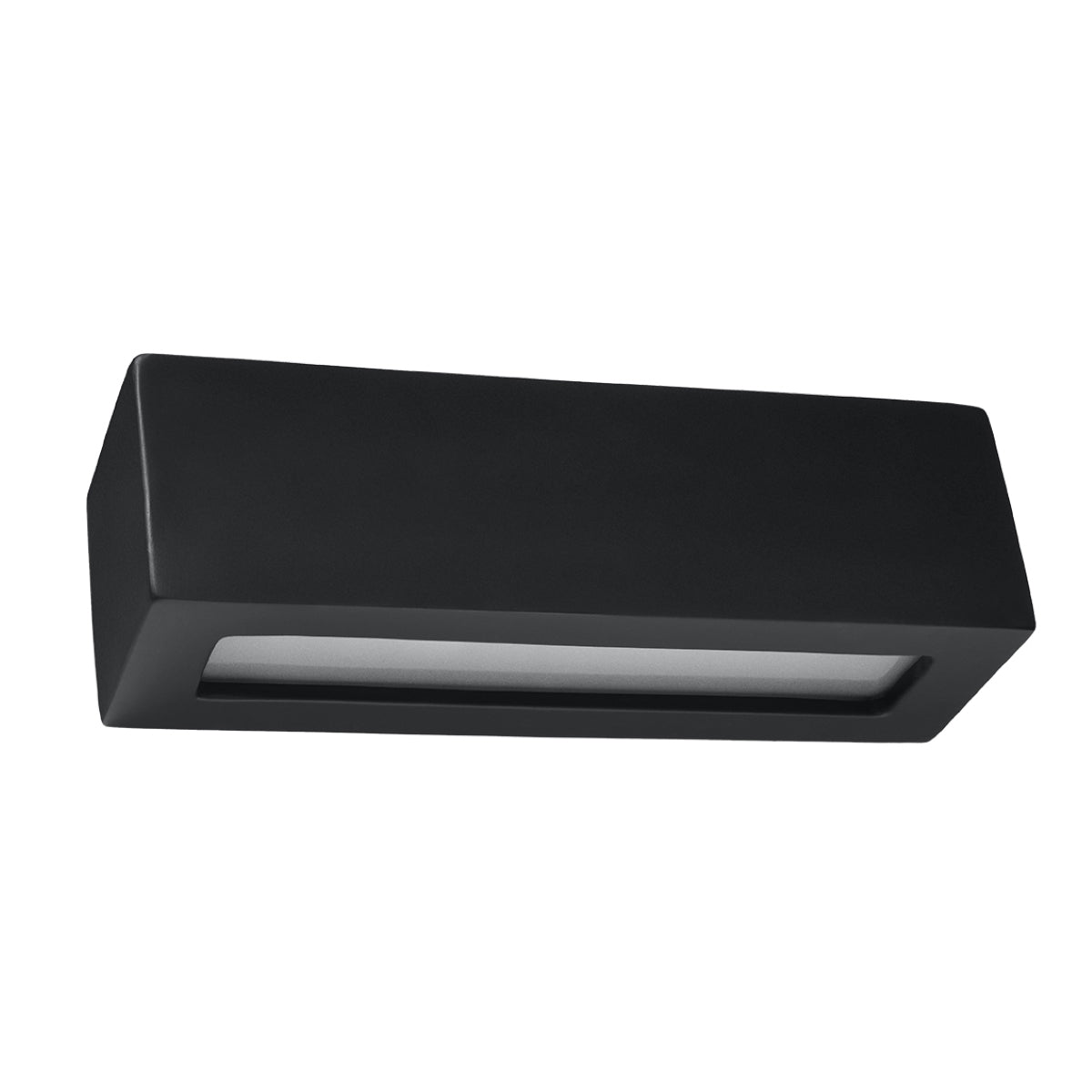 Vega Modern Design Wall Lamp E27, Ceramic and Glass, Black