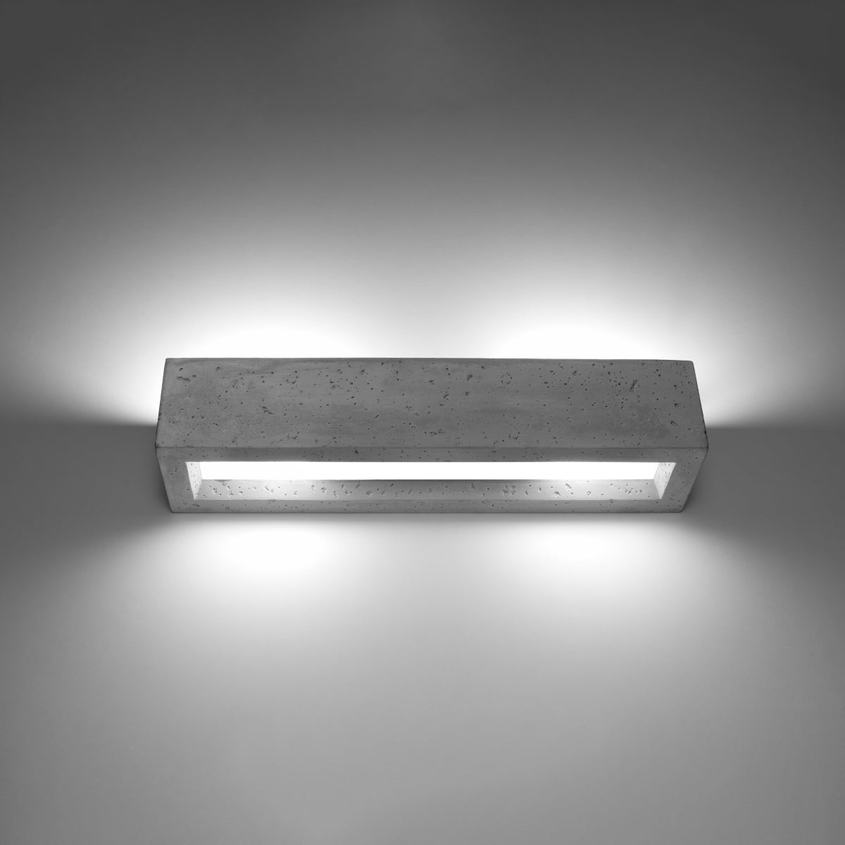 Wall lamp concrete, glass Vega modern Design E27