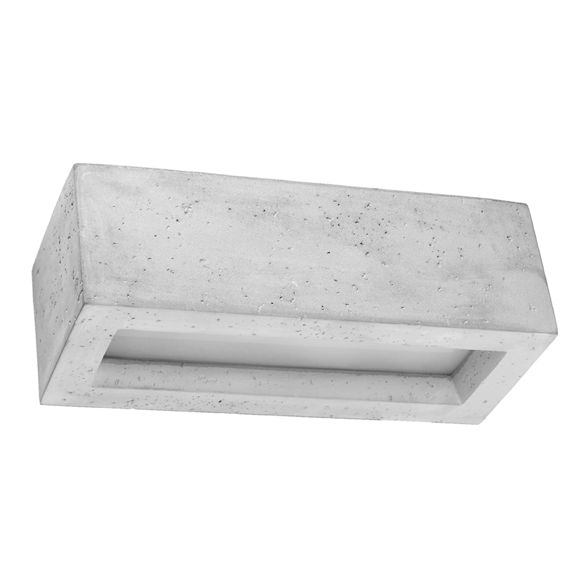 Vega Modern Concrete and Glass Wall Lamp E27