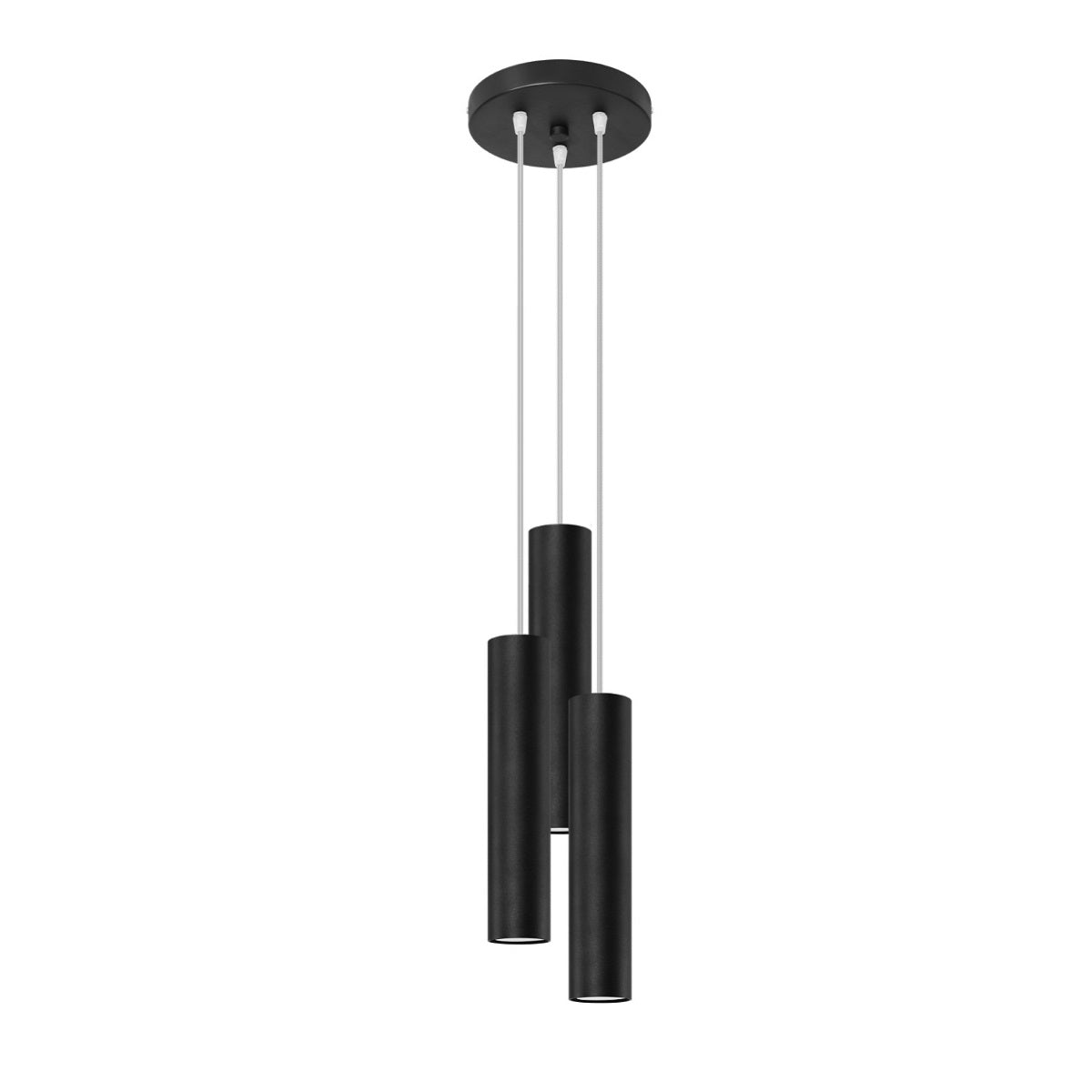 Lagos Modern Steel Pendant Lamp GU10 Black
