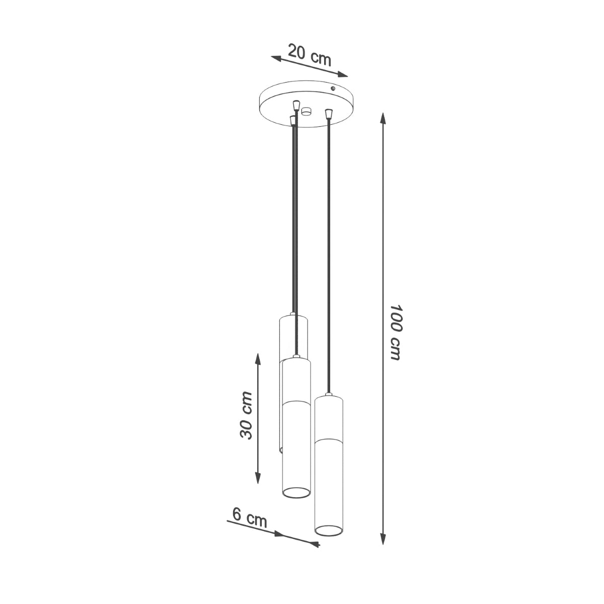 Pendant lamp steel, wood Pablo modern Design GU10
