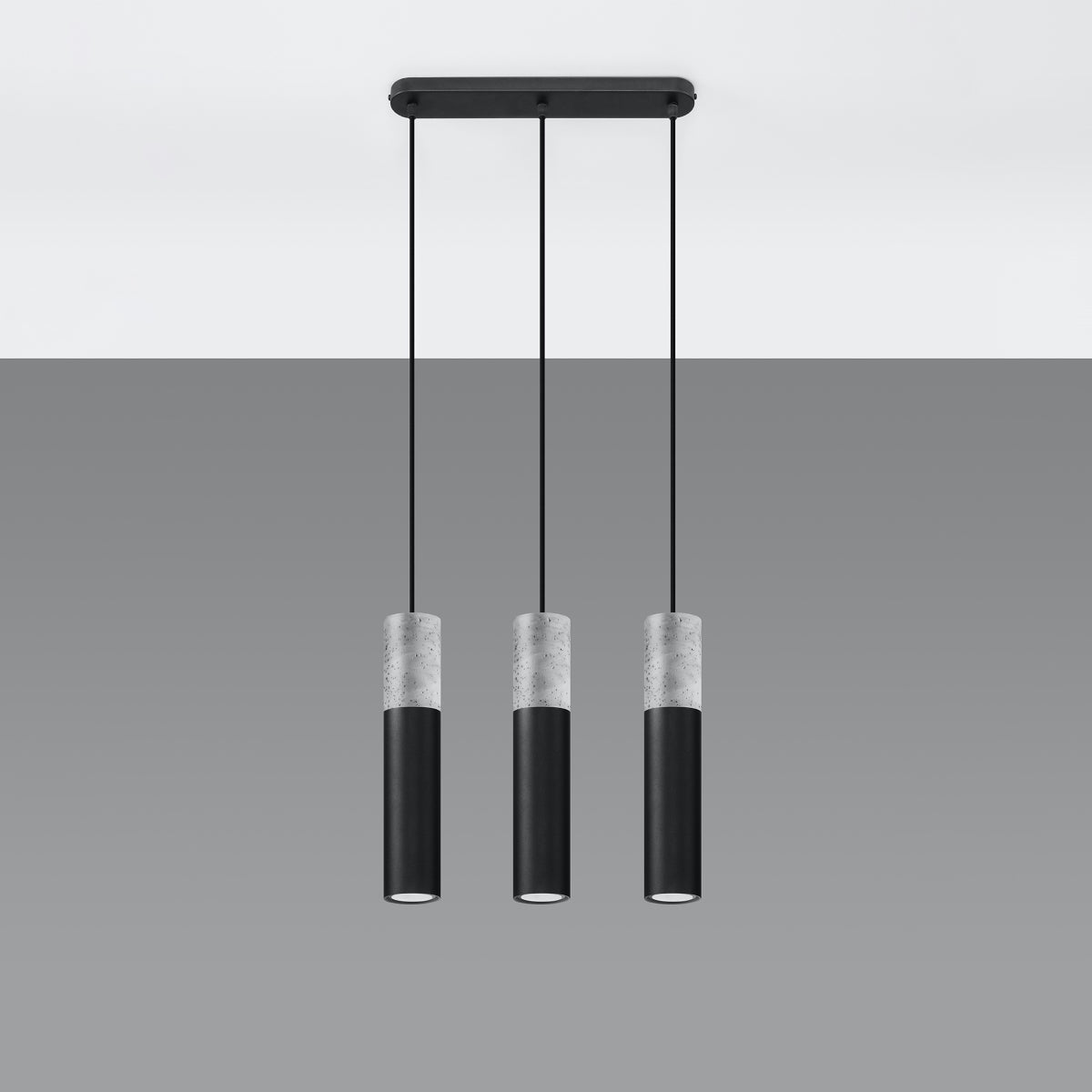 Pendant lamp Steel, concrete Borgio modern Design GU10