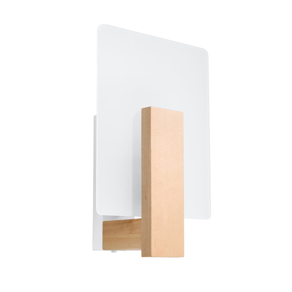 Lappo Wall Lamp, Wood and Glass, Scandinavian Design, E14