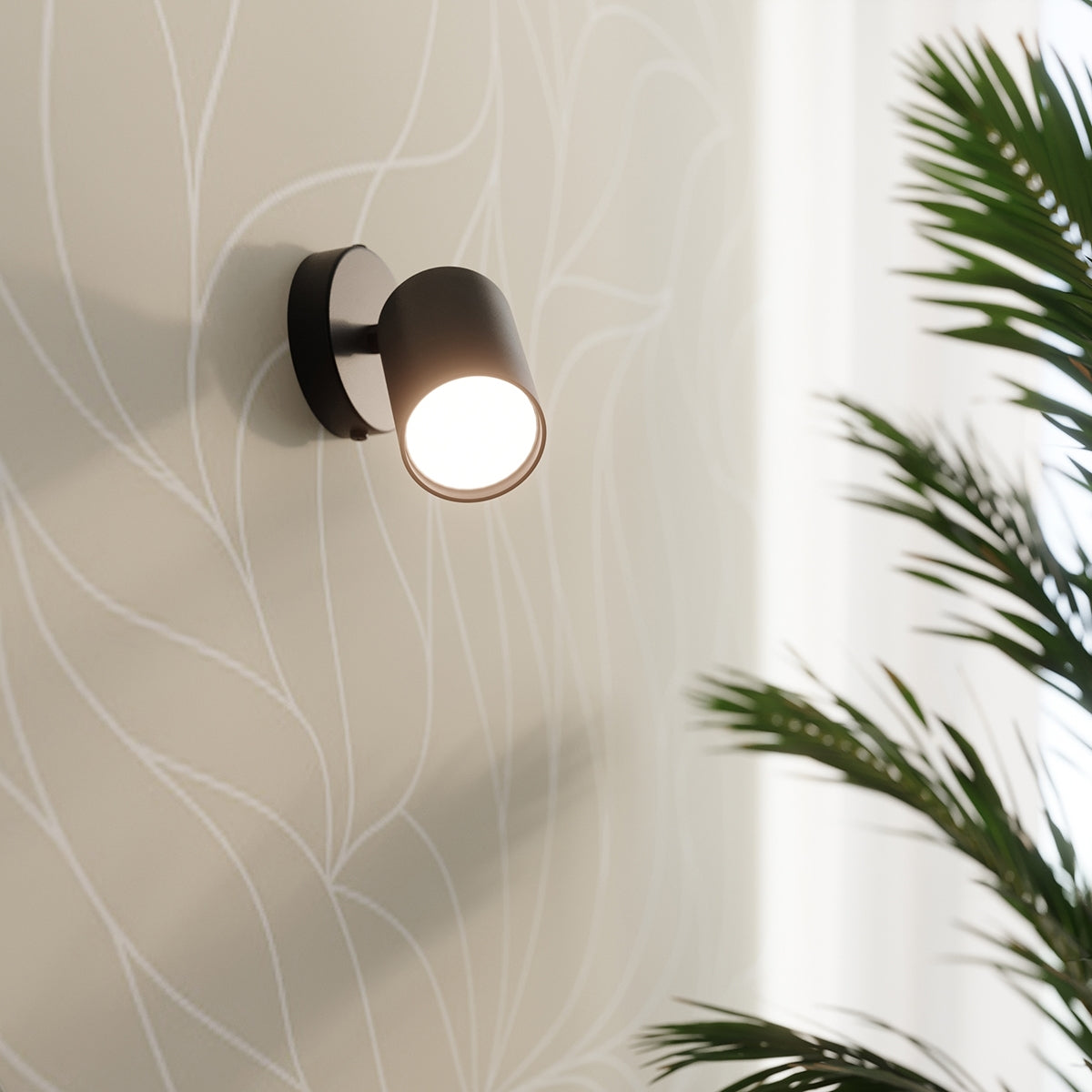 Wall lamp steel Lemmi minimalistic Design GU10