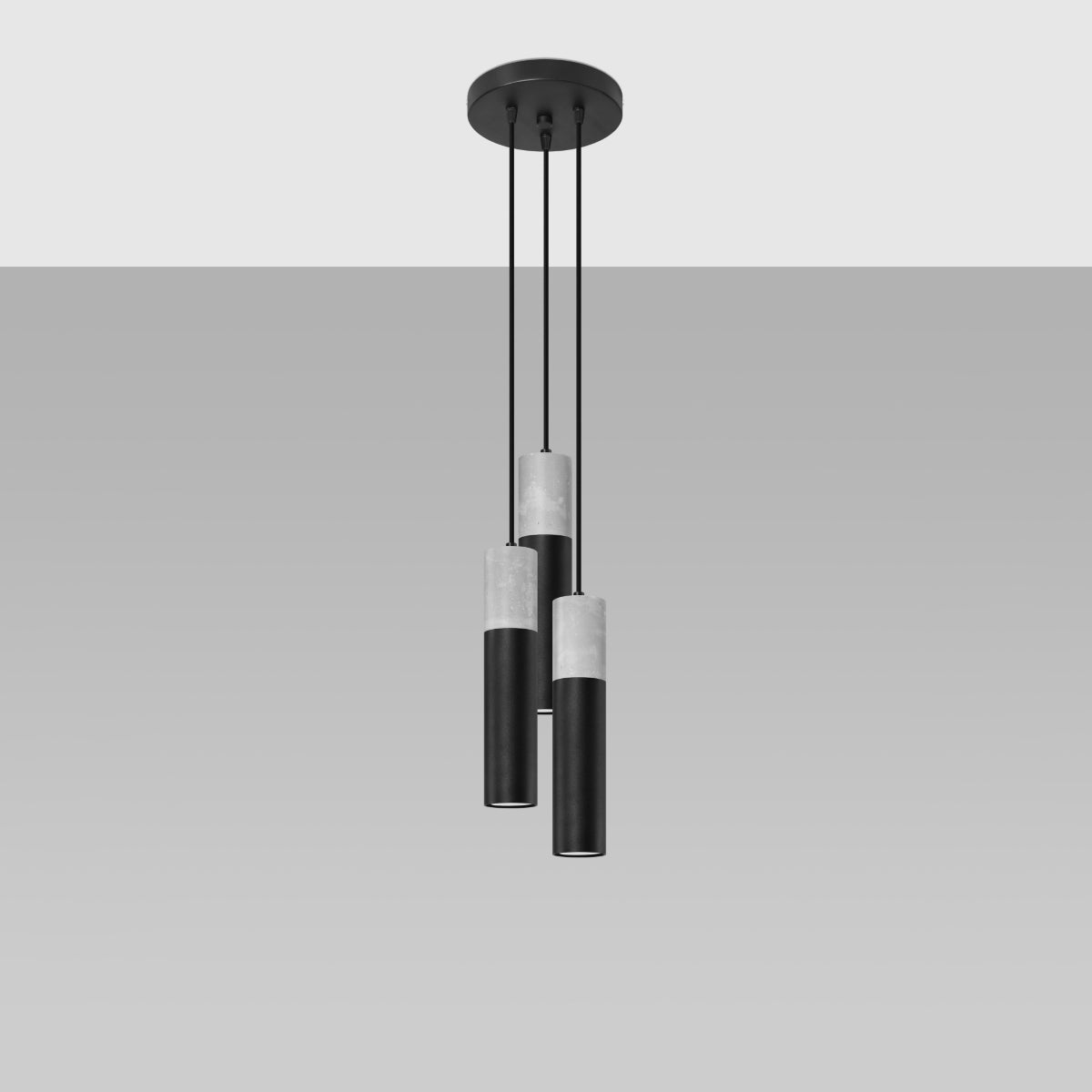 Pendant lamp Steel, concrete Borgio modern Design GU10