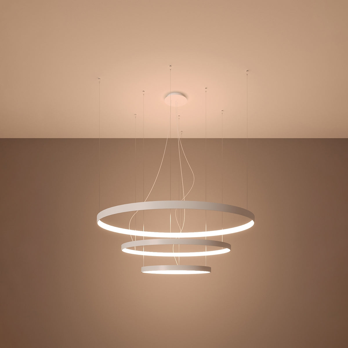Chandelier aluminum Rio modern Design LED