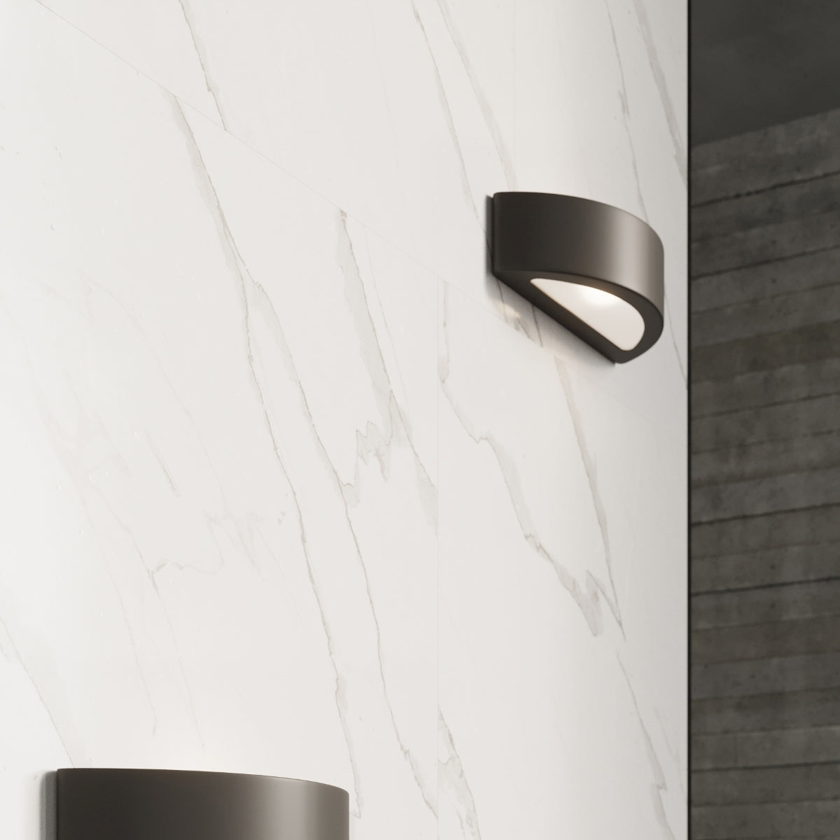 Wall lamp ceramics, glass Atena modern Design E27
