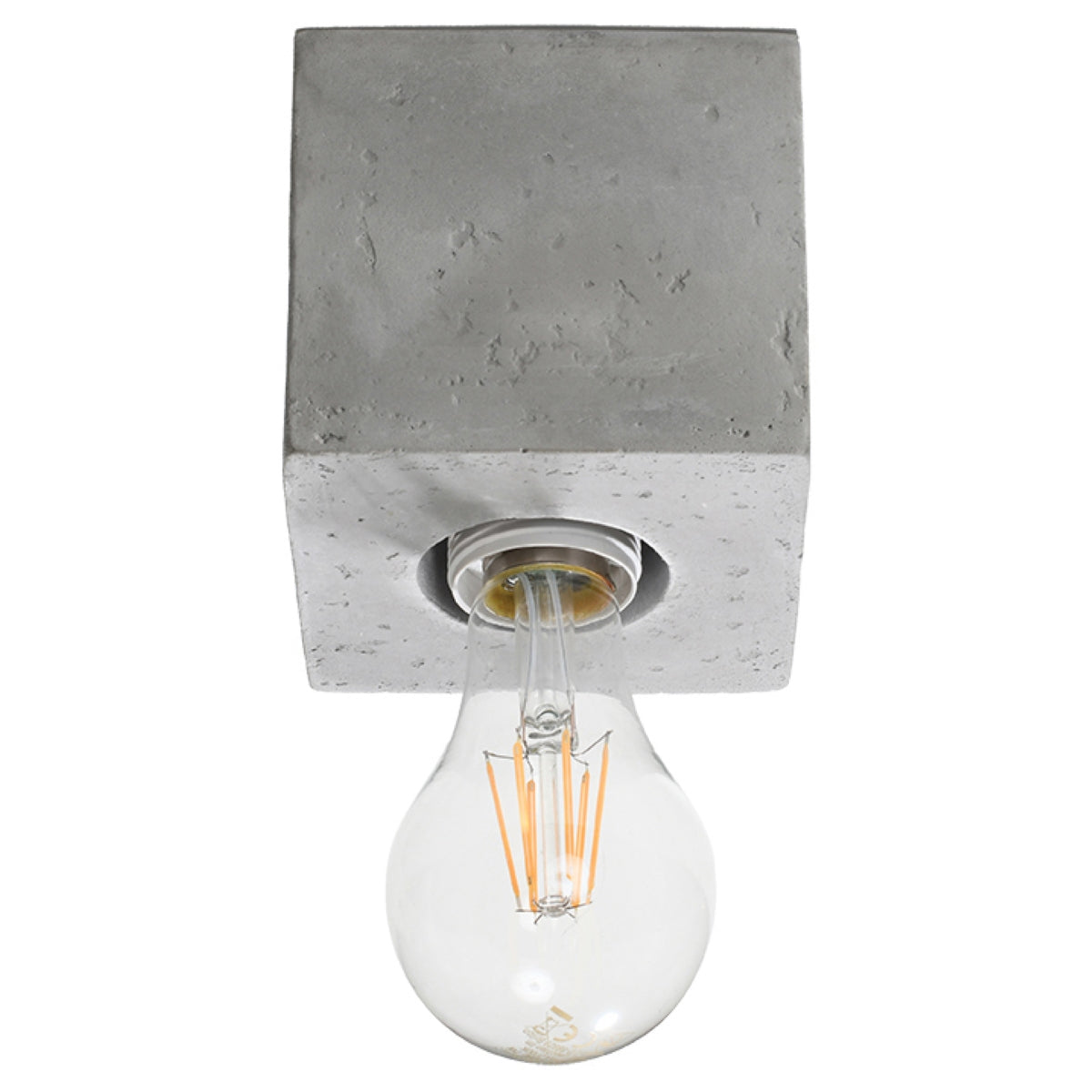 Ariz Industrial Concrete Ceiling Lamp, E27, Grey