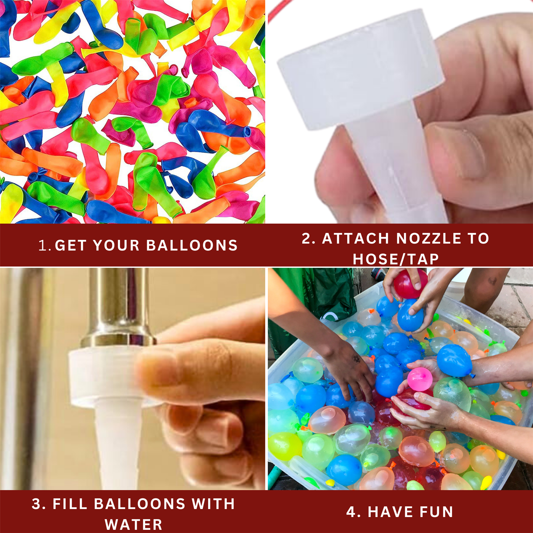 SOKA Play Imagine Learn 200 Water Bombs with Nozzle