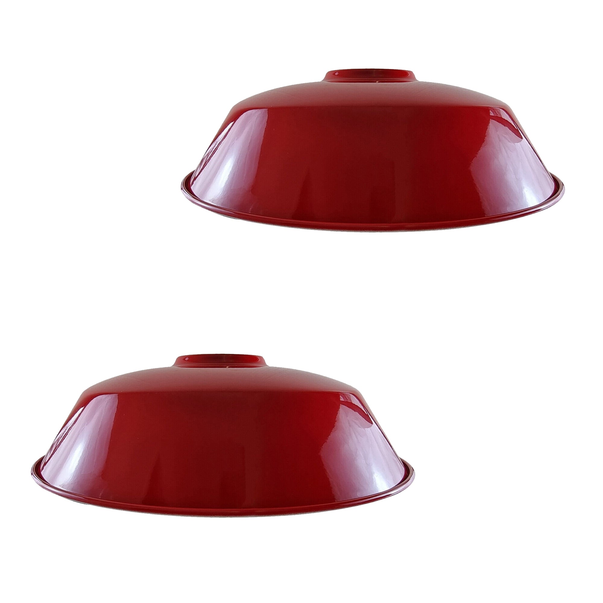 Burgundy Retro Vintage Lampshade Easy Fit E27 Base Industrial Pendant Metal 36cm Lamp Light