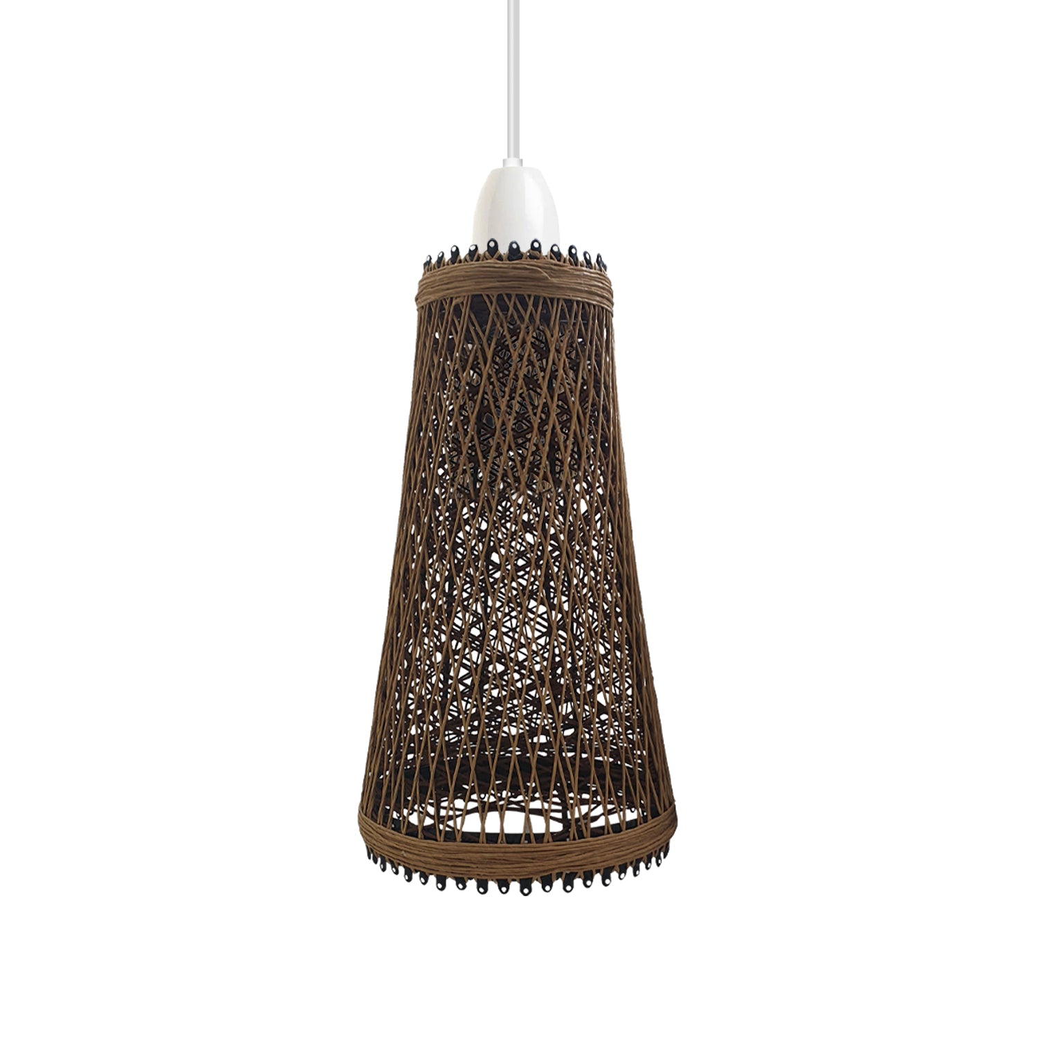 Vintage Retro Rattan Easy Fit Lampshade