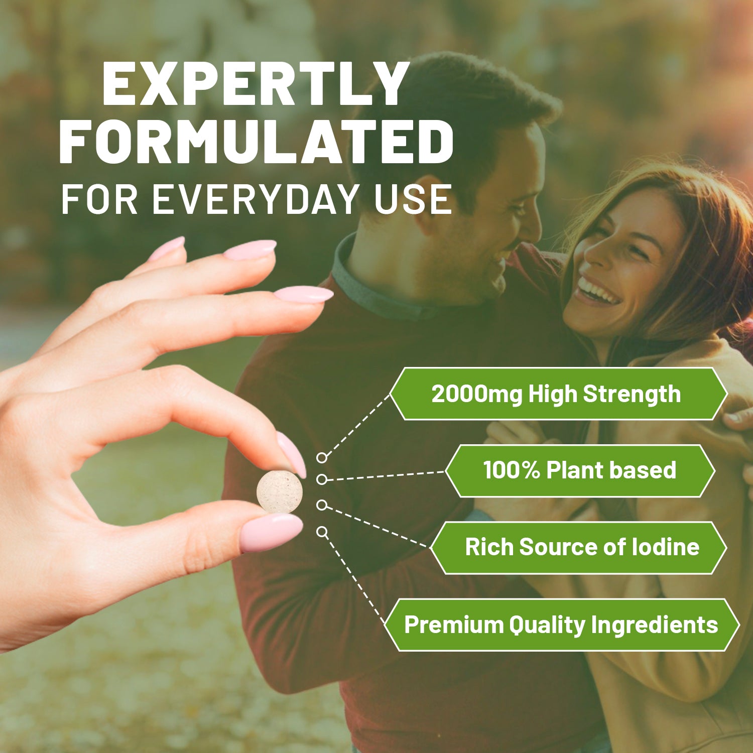 Prowise Sea Kelp 2000mg 200 Vegan Tablets - Natural Iodine