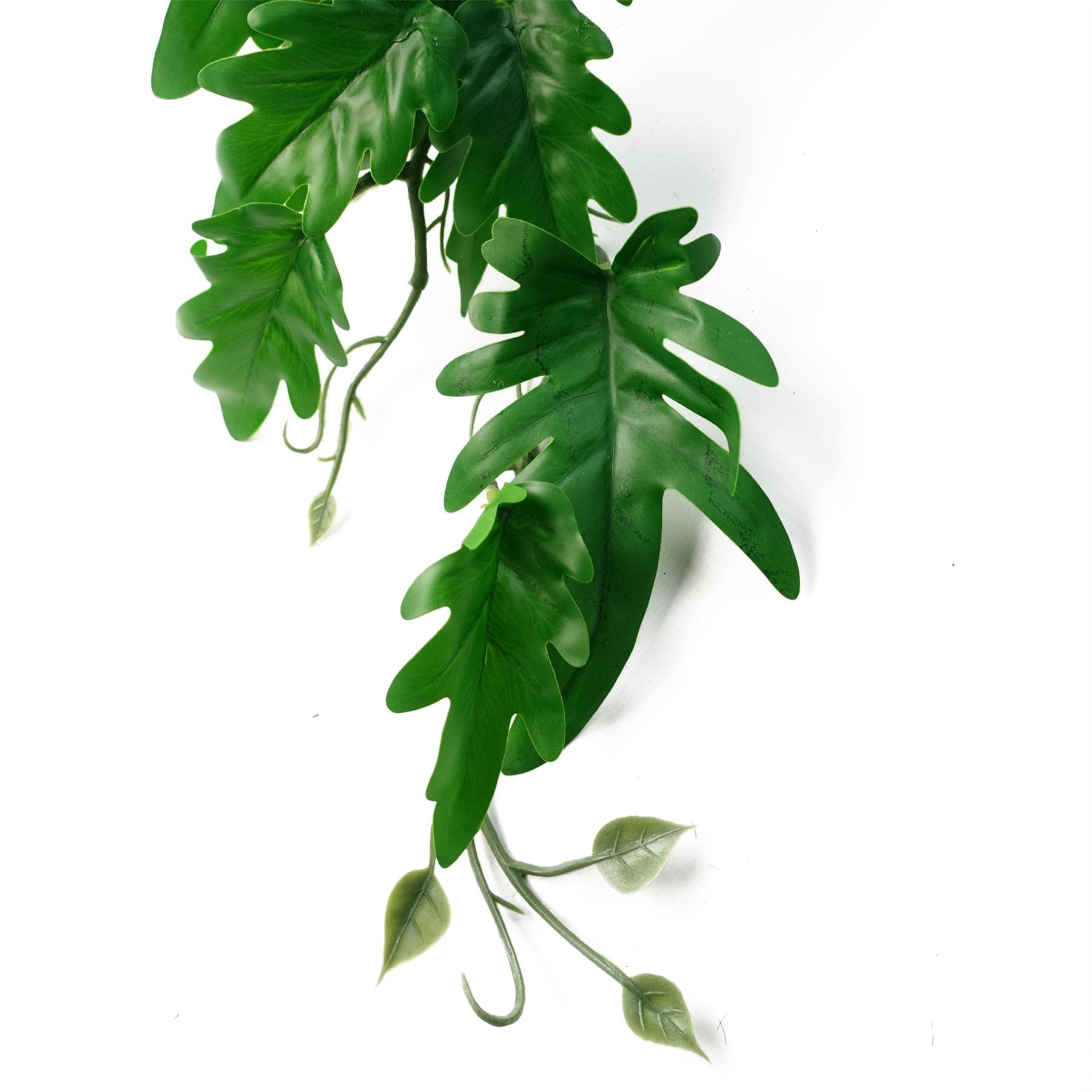 Pack of 6 Artificial Trailing Philodendron Large Leaf Plant, 50cm Tall