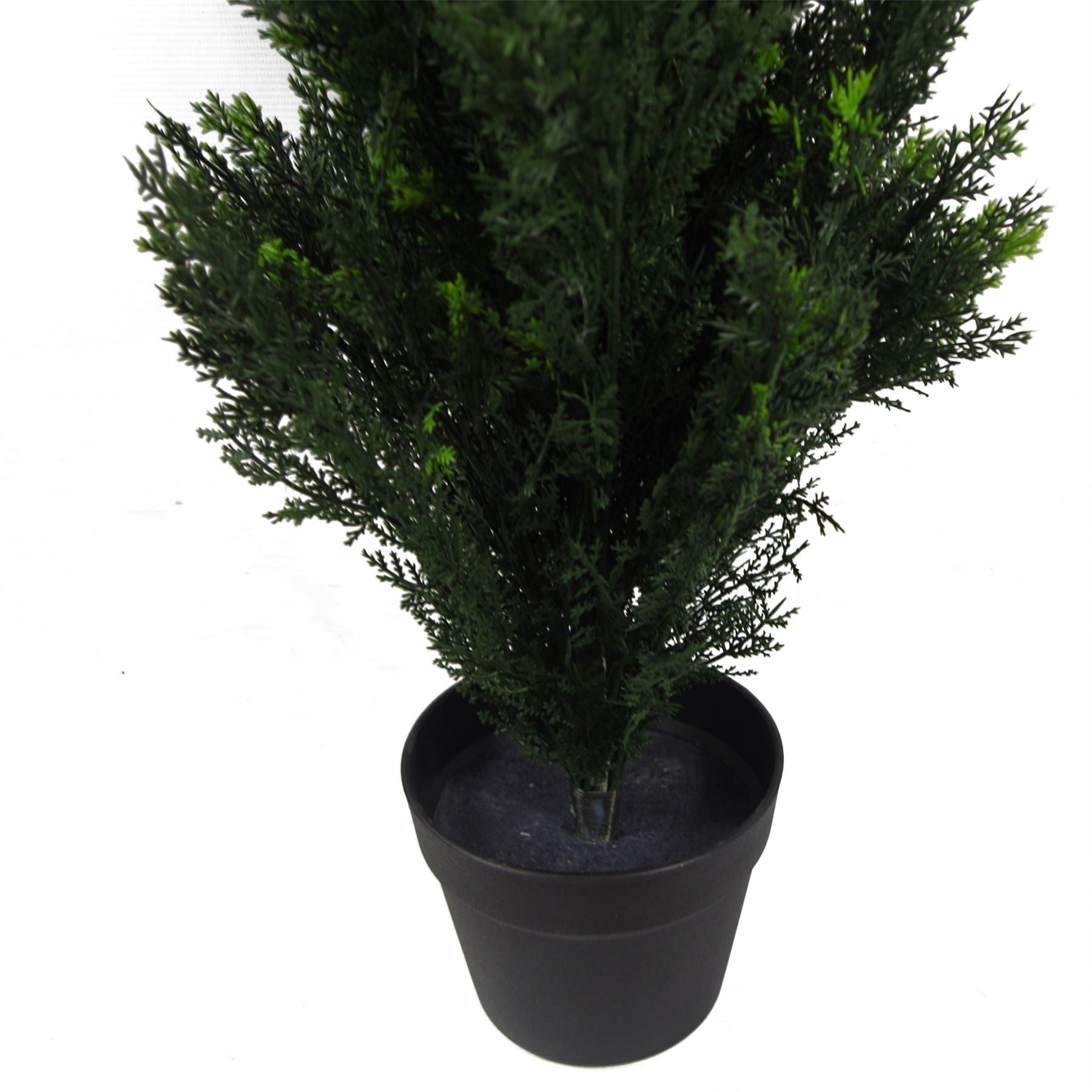 Leaf 90cm UV Resistant Artificial Cedar Cypress Topiary Tree, Suitable for Indoor or Outdoor Use, Potted