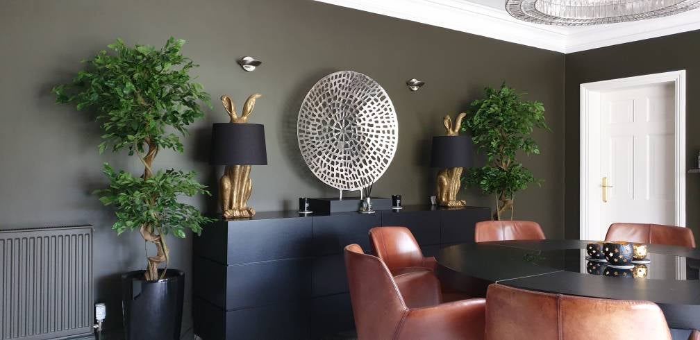 Leaf Design UK 150cm Artificial Twisted Ficus Tree in Weighted Pot