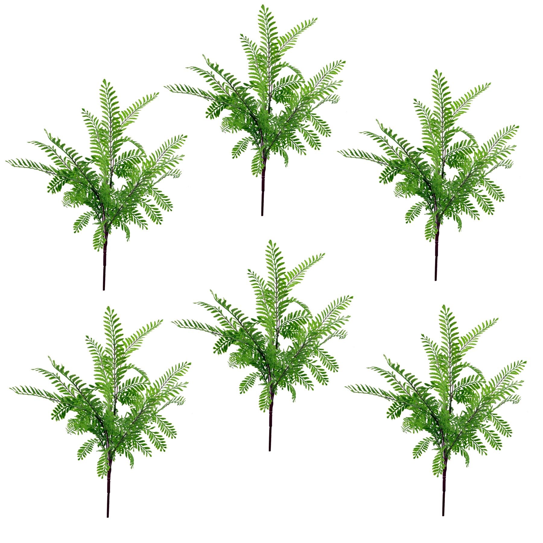 Leaf 55cm Himilayan Maidenhair Fern Bush Light Green Artificial Plant