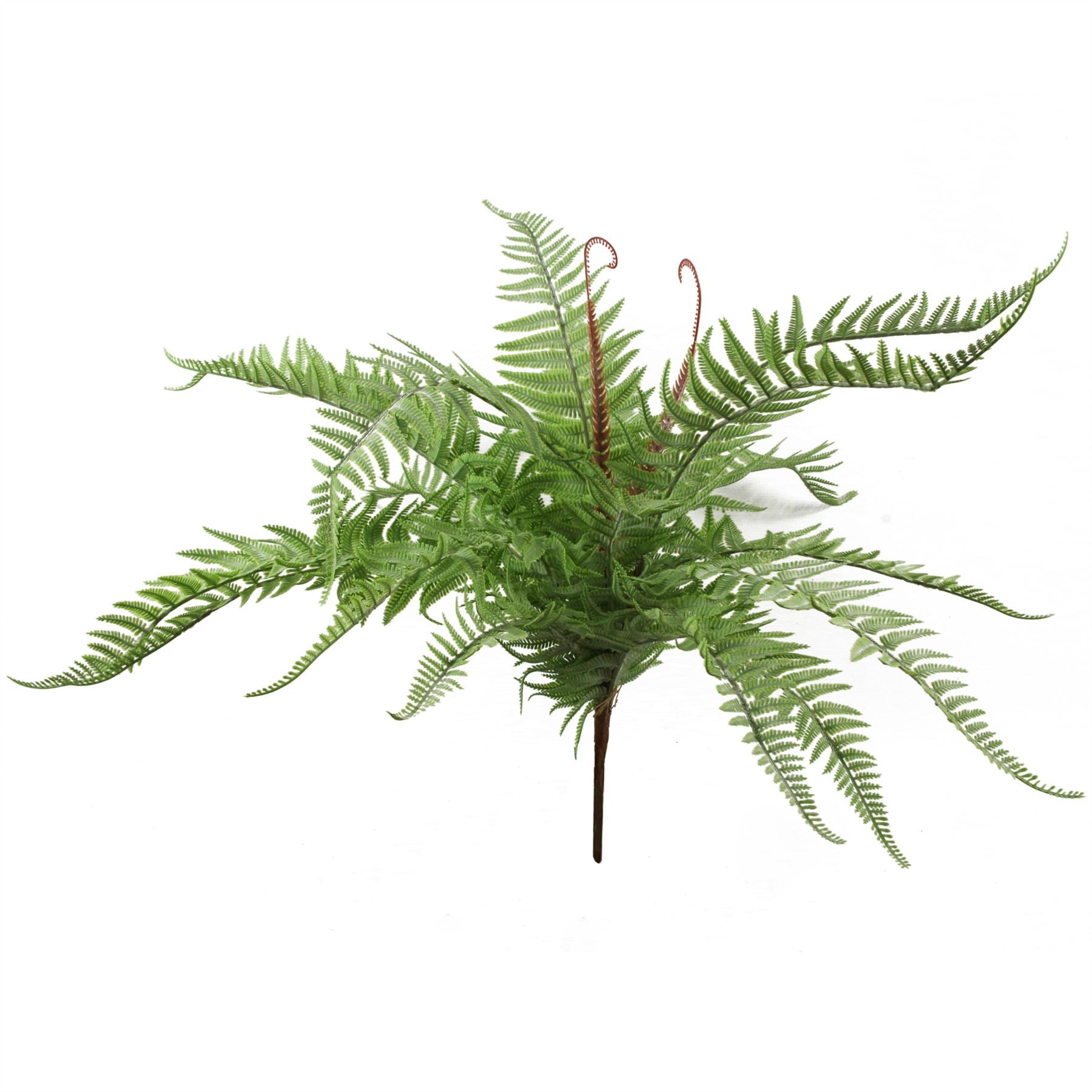 Leaf Artificial Bushy Dixie Wood Fern Light Green Plant 60cm