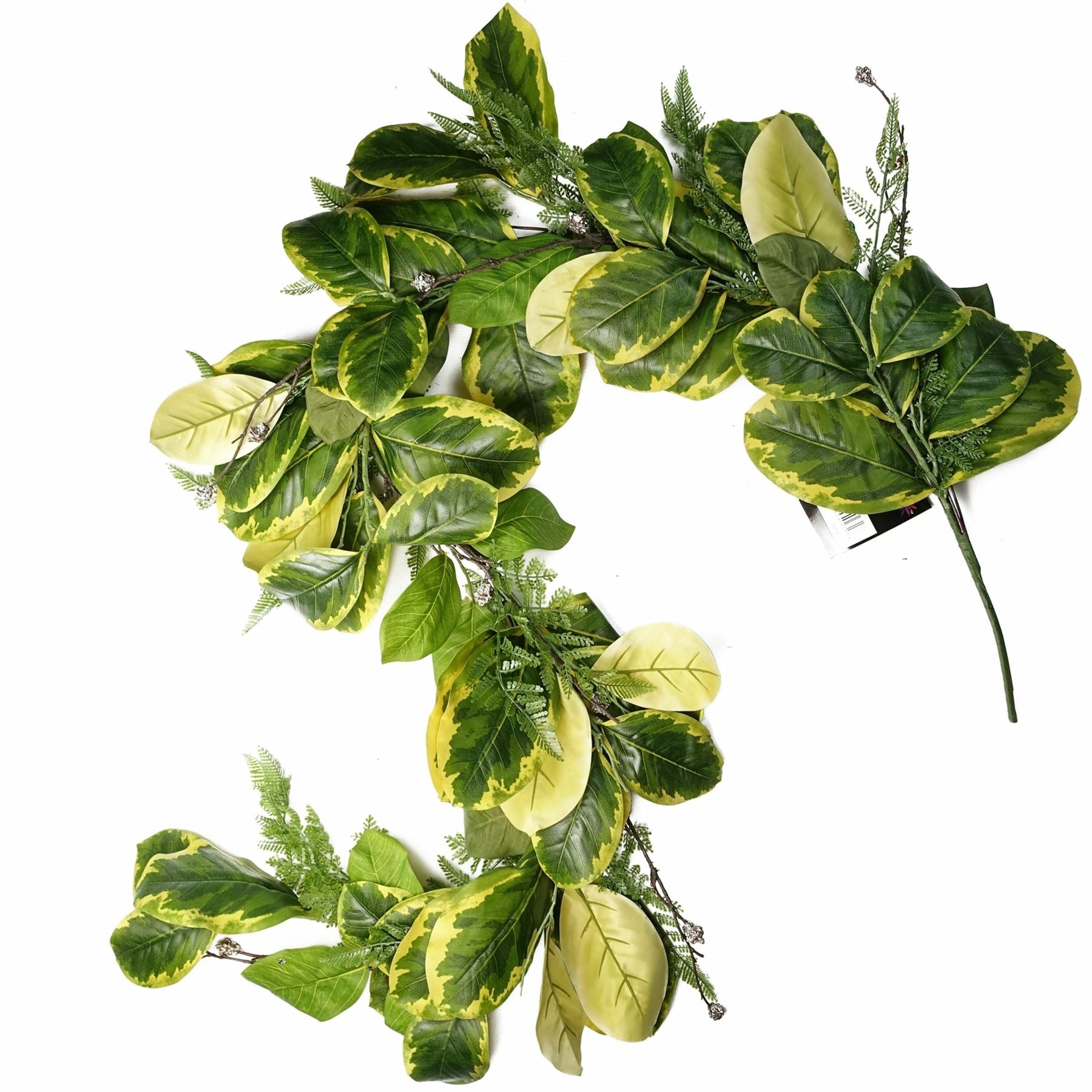 Leaf 180cm Artificial Golden Ficus Garland, Trailing Hanging, Realistic Wired Foliage