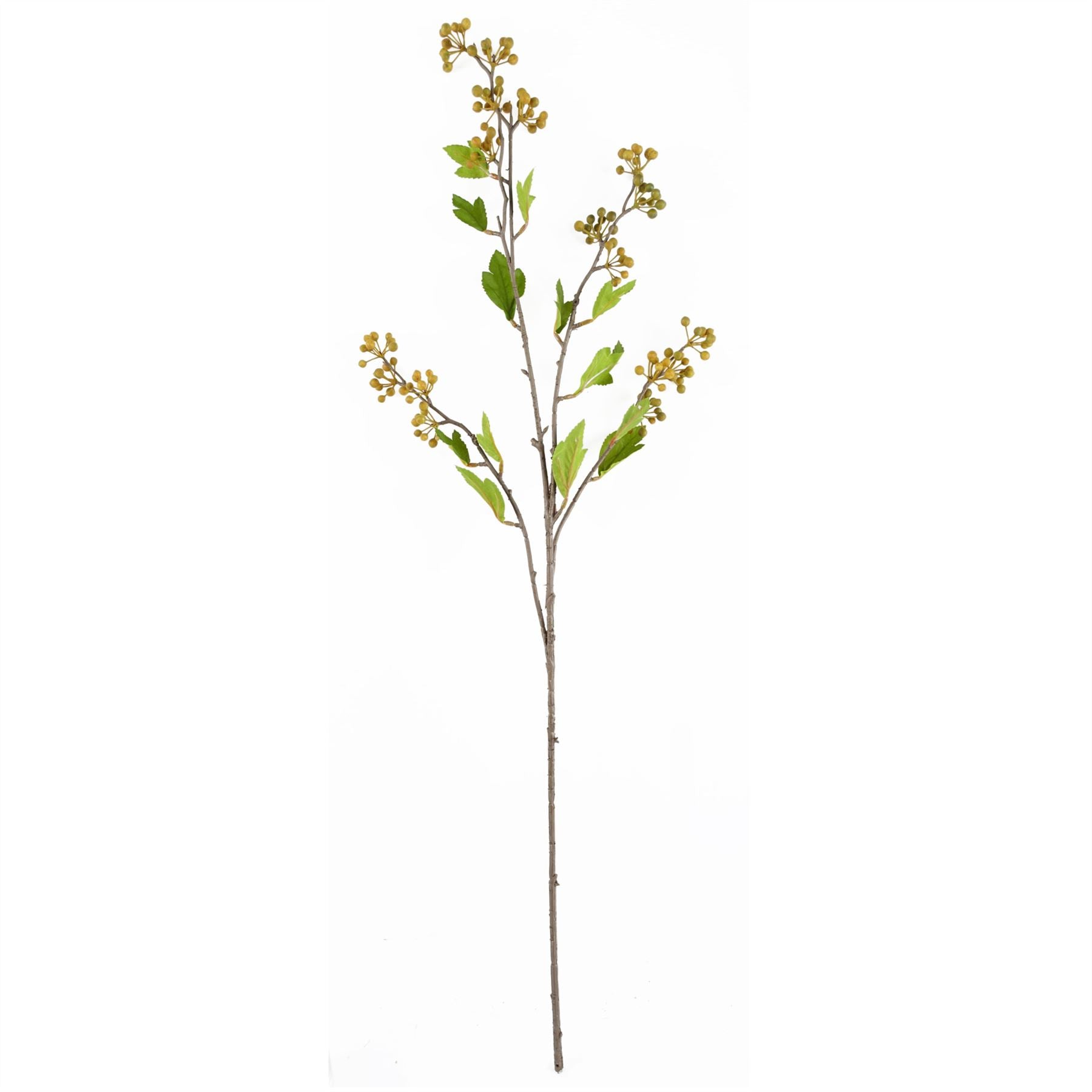 65cm Yellow Rose Artificial Flower Arrangement with Brown Geometric Glass Vase