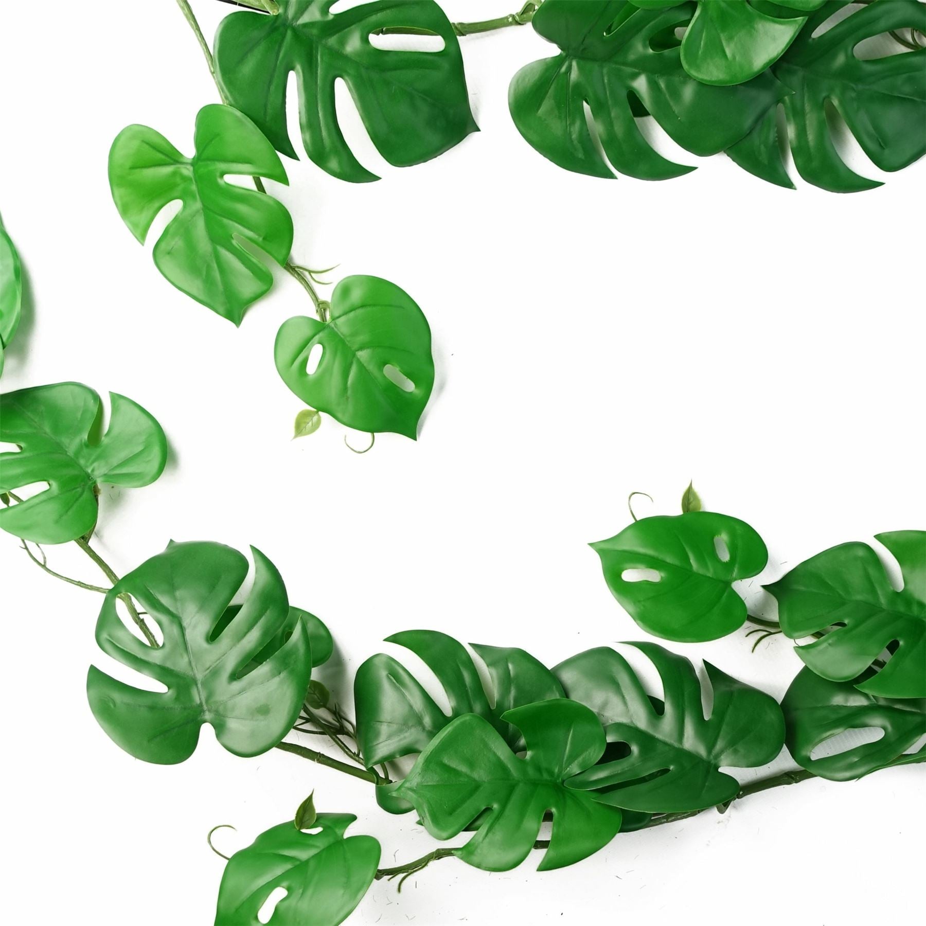 Leaf 180cm Artificial Hanging Monstera Plant, Realistic Green Cheese Plant