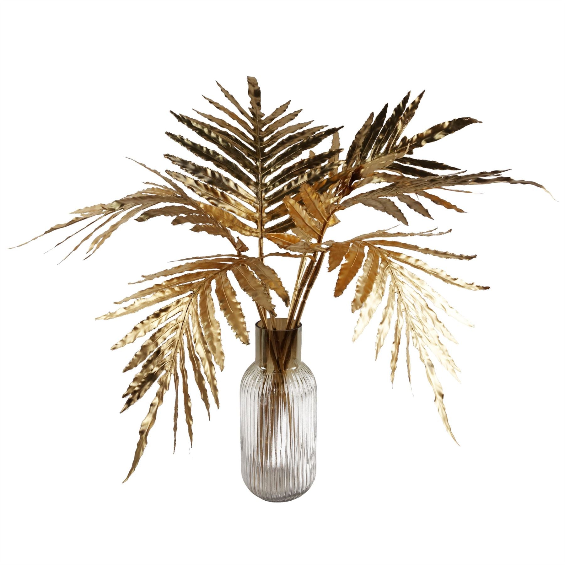 Pack of 6 Gold Artificial Monstera Cheese Plant Leaves 95cm