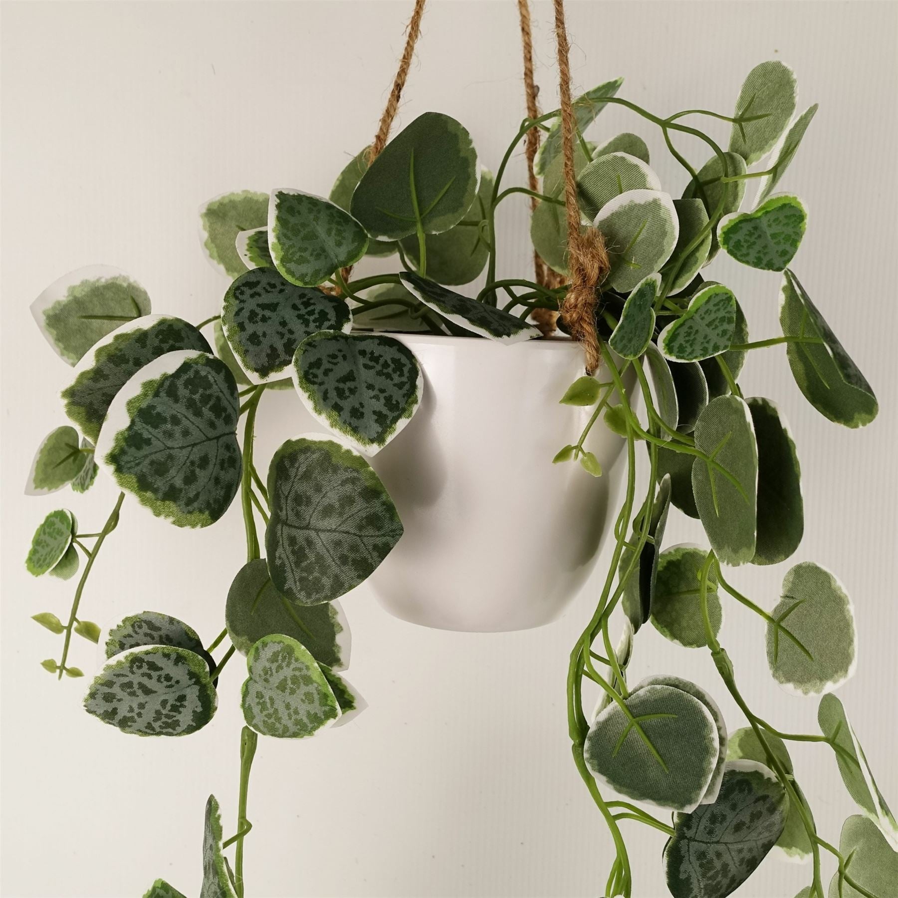 Leaf 90cm Artificial Potted Hanging String of Hearts Realistic Trailing Plant
