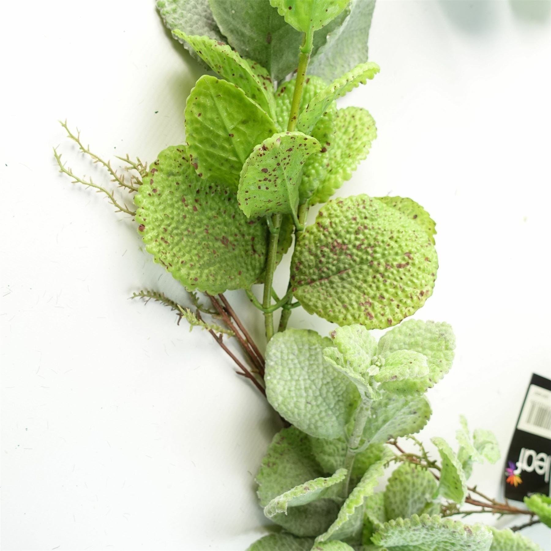Leaf Artificial Hanging Mint Leaf Garland Plant, 125cm Realistic