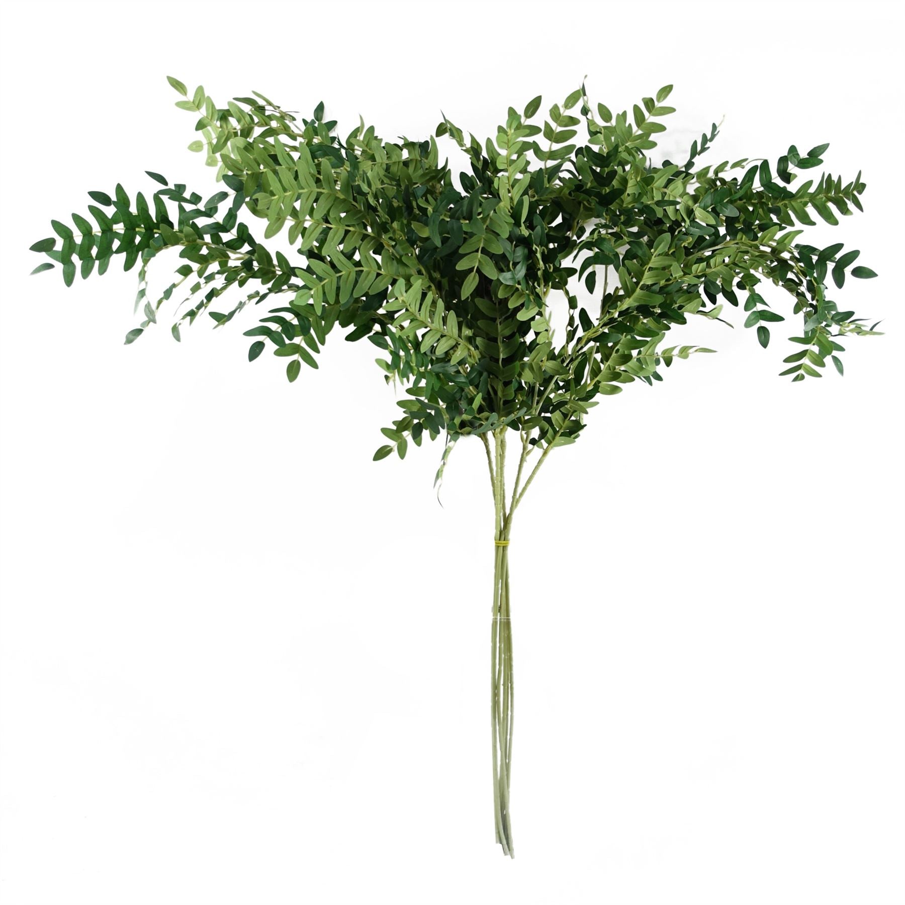 Leaf Pack of 6 Artificial Fern Foliage Stems 100cm