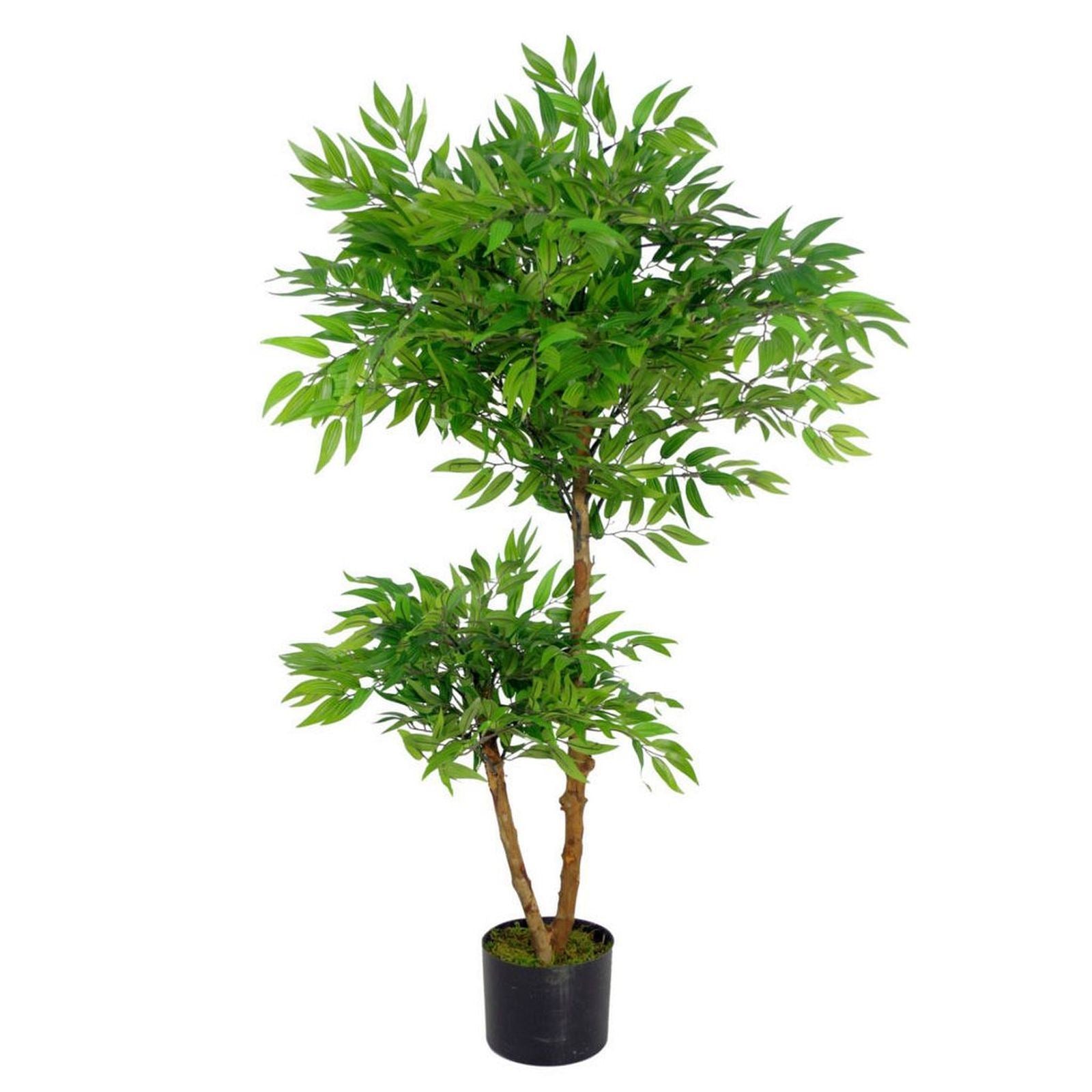 Leaf 100cm Artificial Mini Ruscus Tree, Realistic Artificial Plant, Leaf Design UK