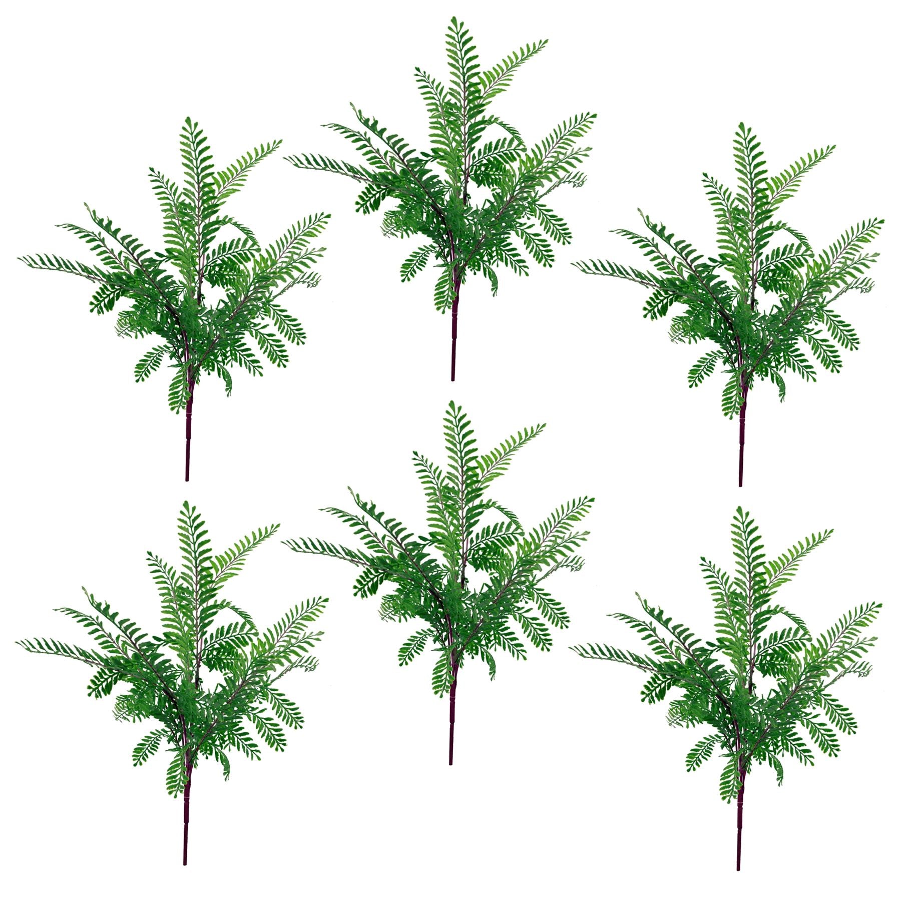 Himilayan Maidenhair Fern Bush 55cm Dark Green Artificial Plant by Leaf