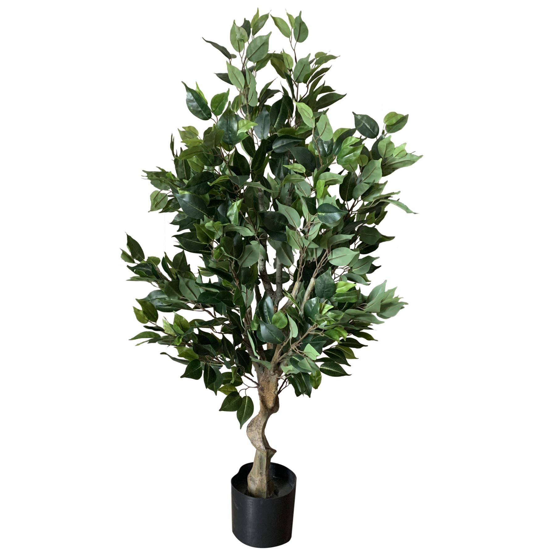 Leaf 100cm Premium Artificial Ficus Twist Tree with Pot