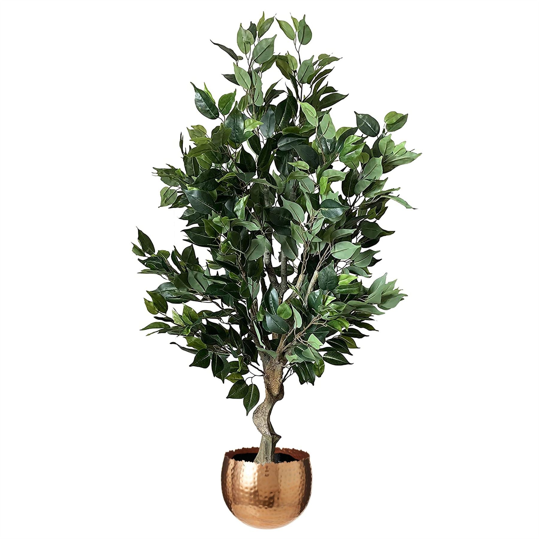 100cm Premium Artificial Ficus Twist Tree with Decorative Planter