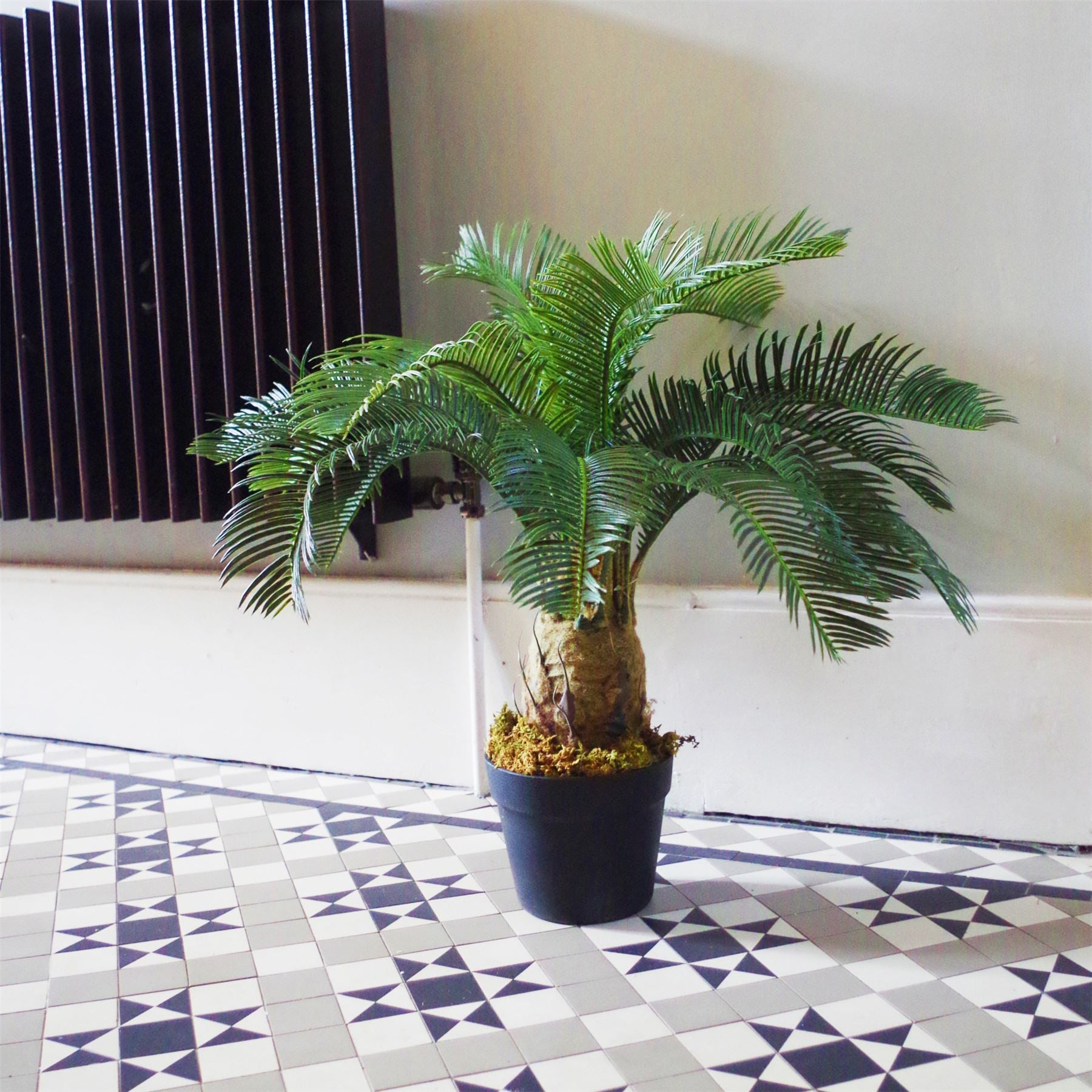 Leaf 60cm Artificial Cycas Palm Tropical Tree Potted Plant