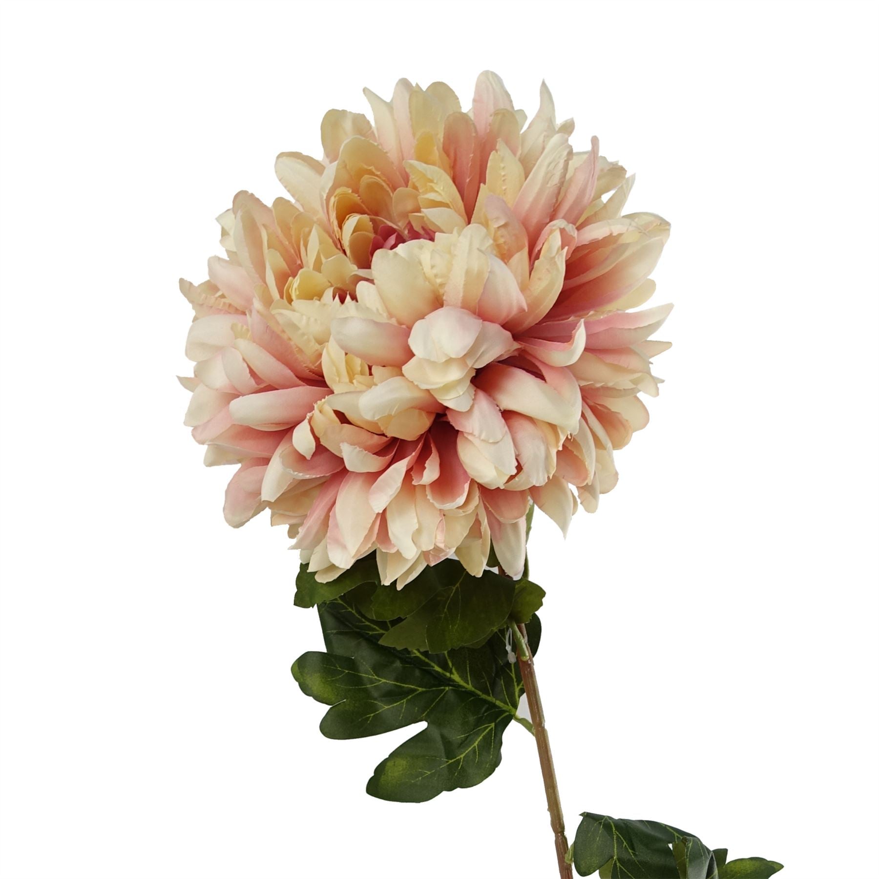 Leaf 75cm Extra Large Pink Reflex Chrysanthemum Silk Flower Stem