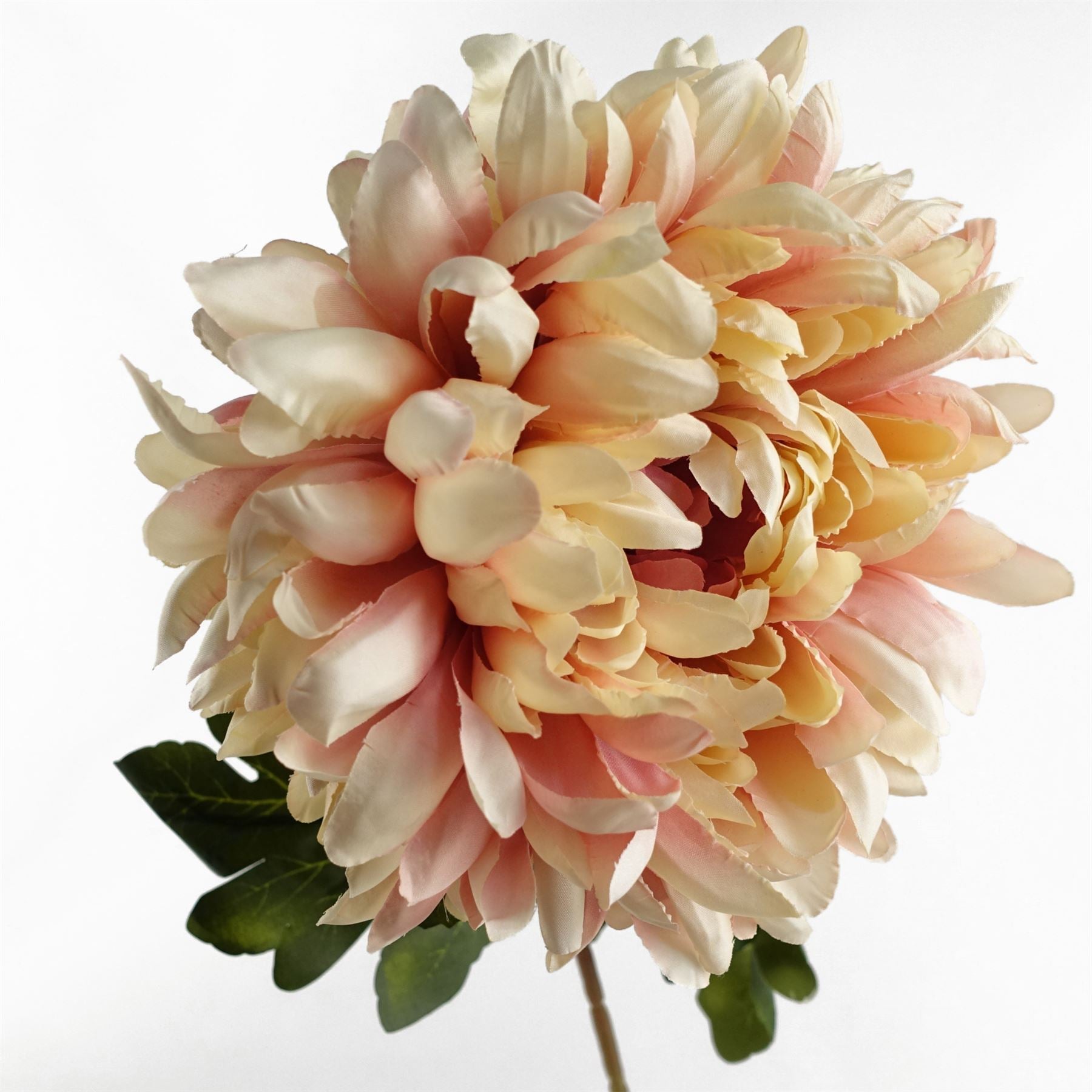 Leaf 75cm Extra Large Pink Reflex Chrysanthemum Silk Flower Stem