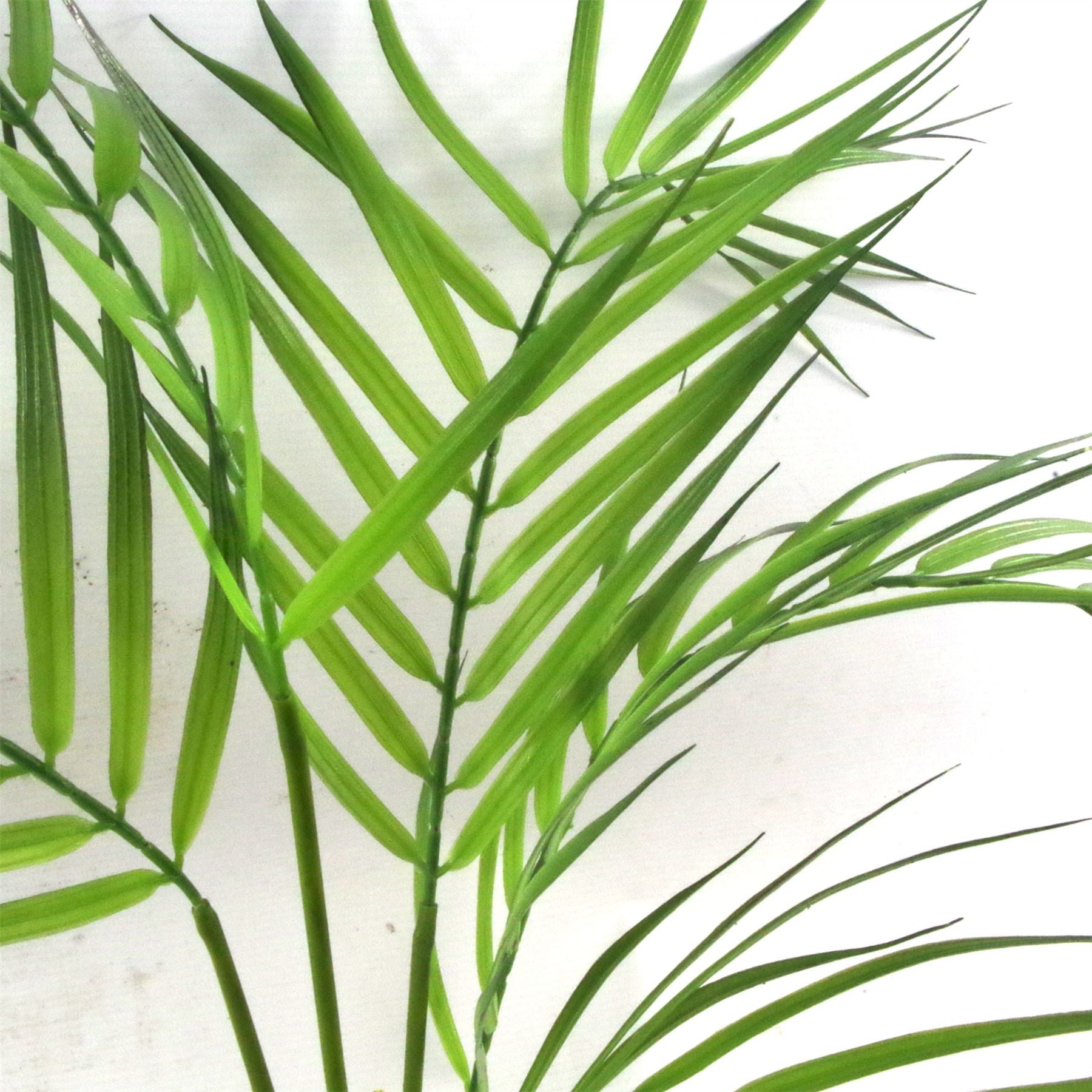 Leaf 50cm Artificial Palm Tree Plant in Pot, Realistic Potted Artificial Palm with Green Fronds