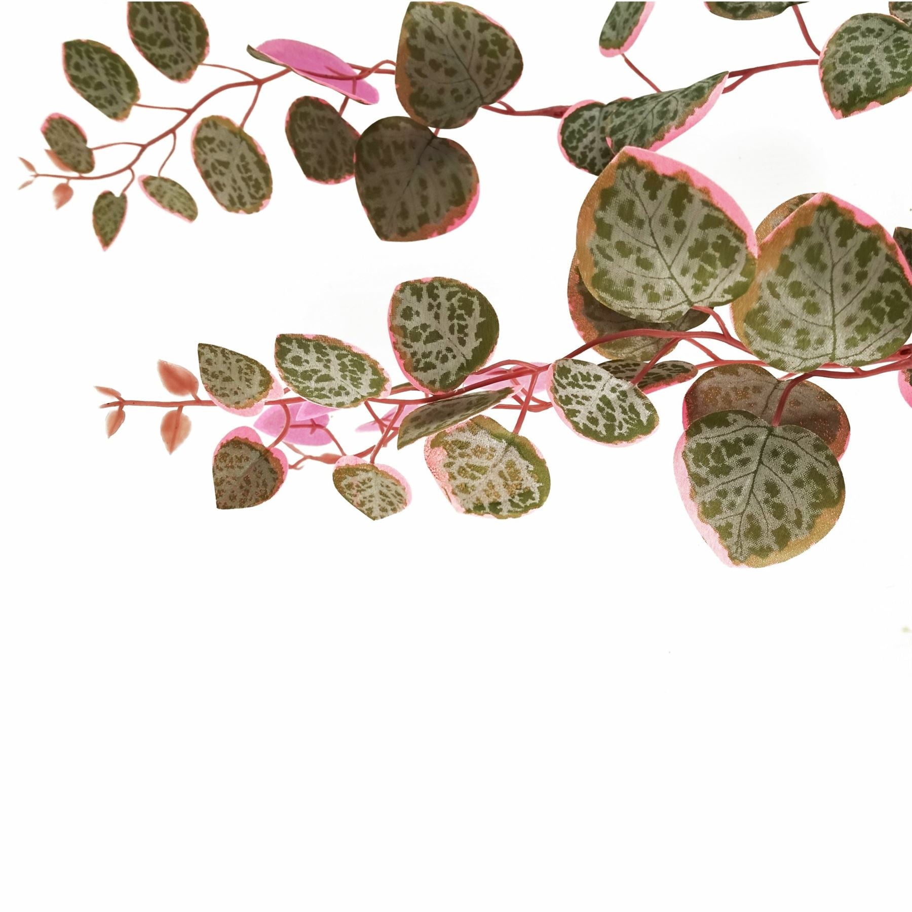 Leaf Artificial String of Hearts Hanging Plant in Potted White Decorative Hanging Pot 90cm