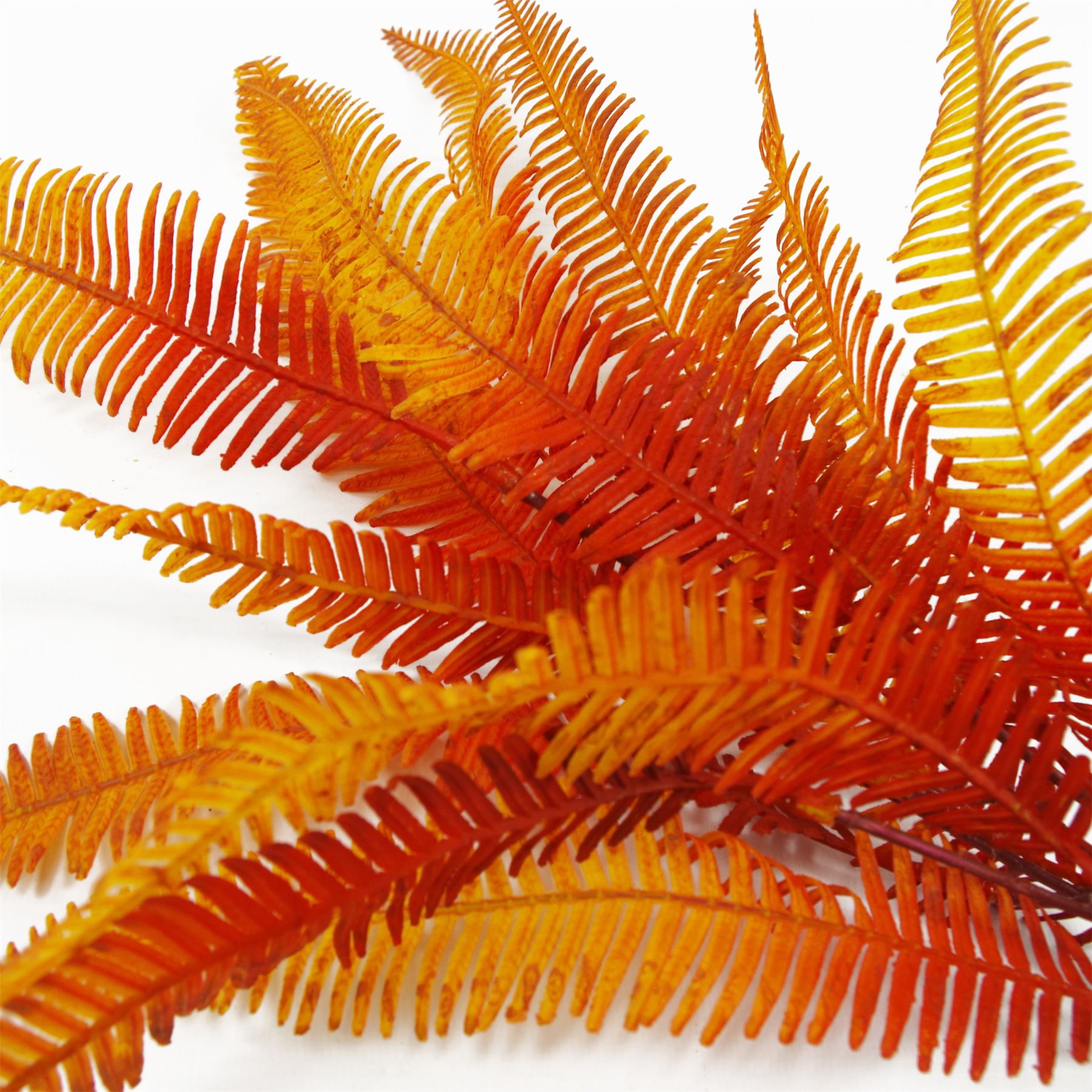 Leaf Artificial Autumn Fern Bush Plant 55cm